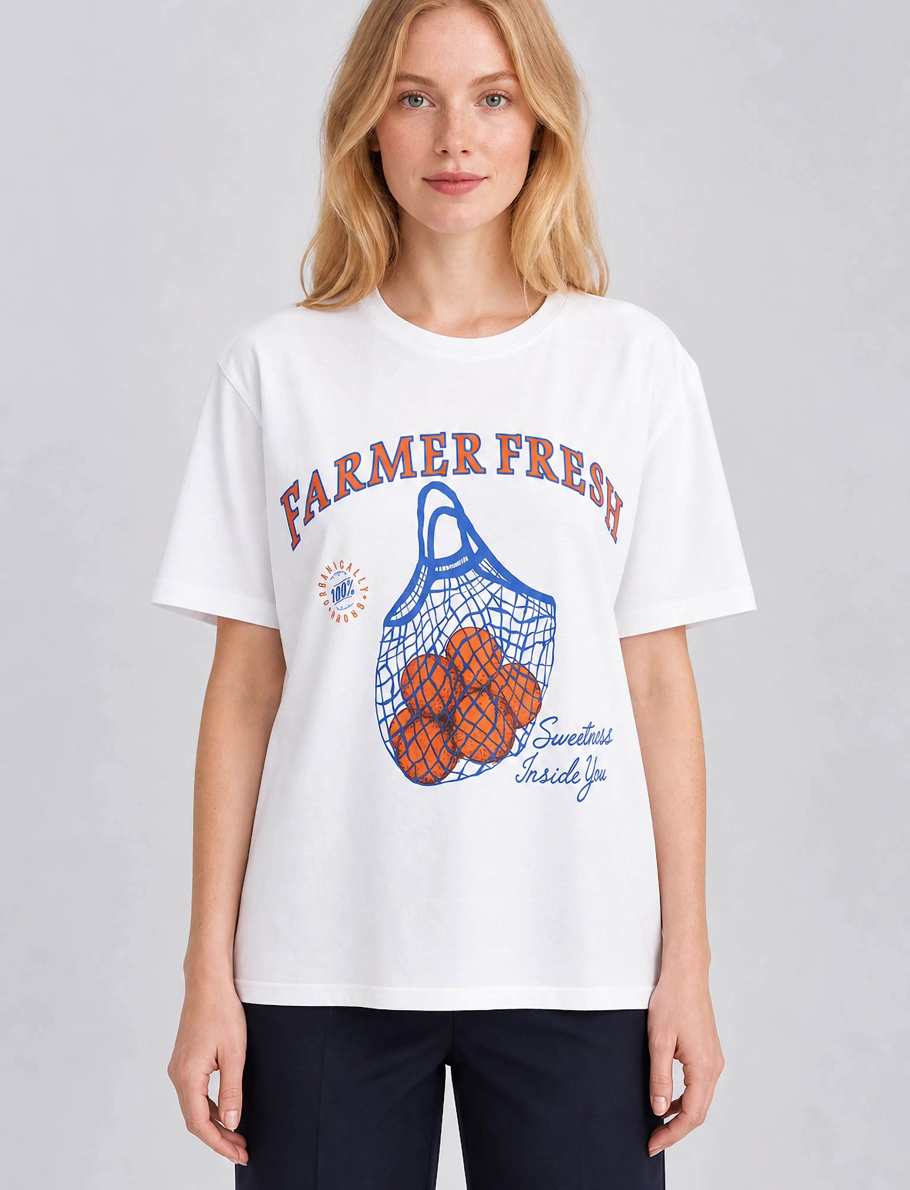 Luxzuz Farmer Fresh T-shirt - T-Shirts & Tops - 901 WHITE / white