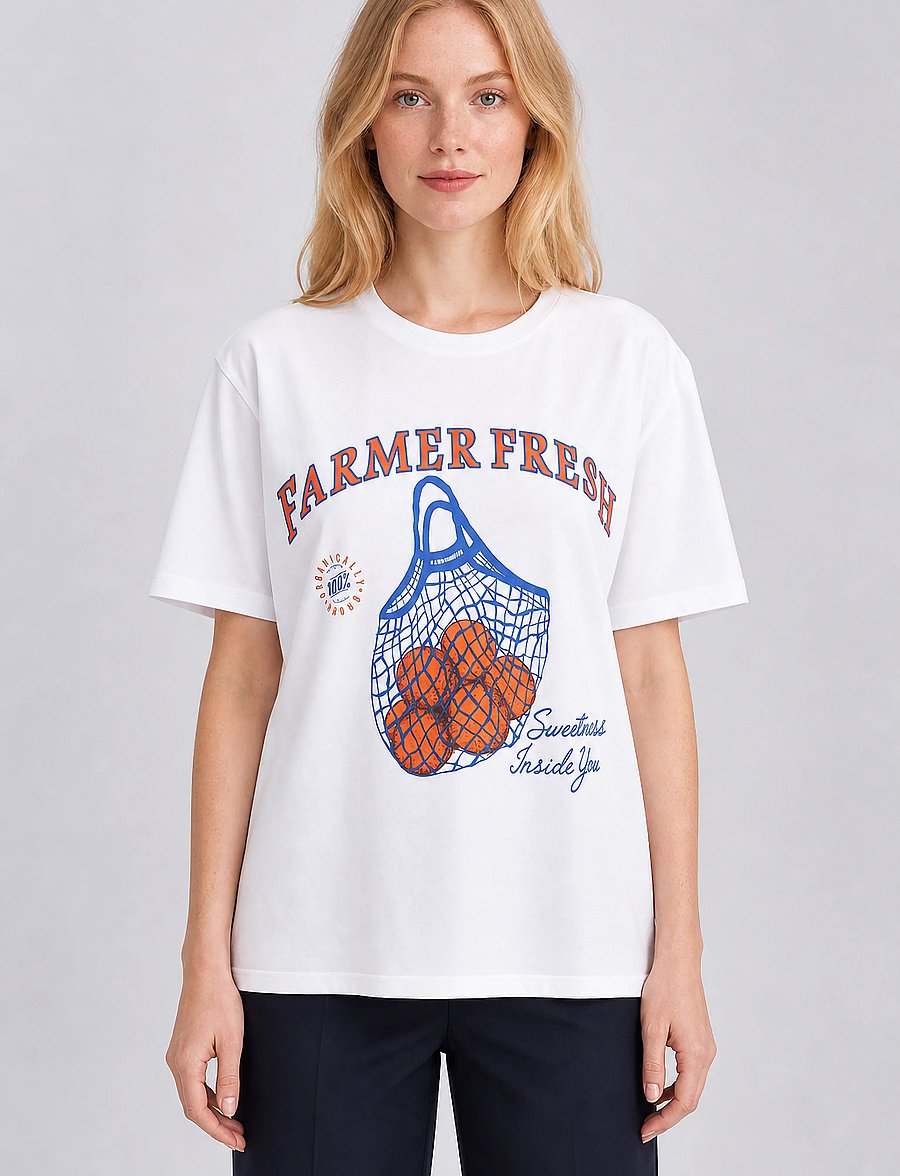 Luxzuz - Farmer Fresh T-shirt - t-shirts - 901 white - 0
