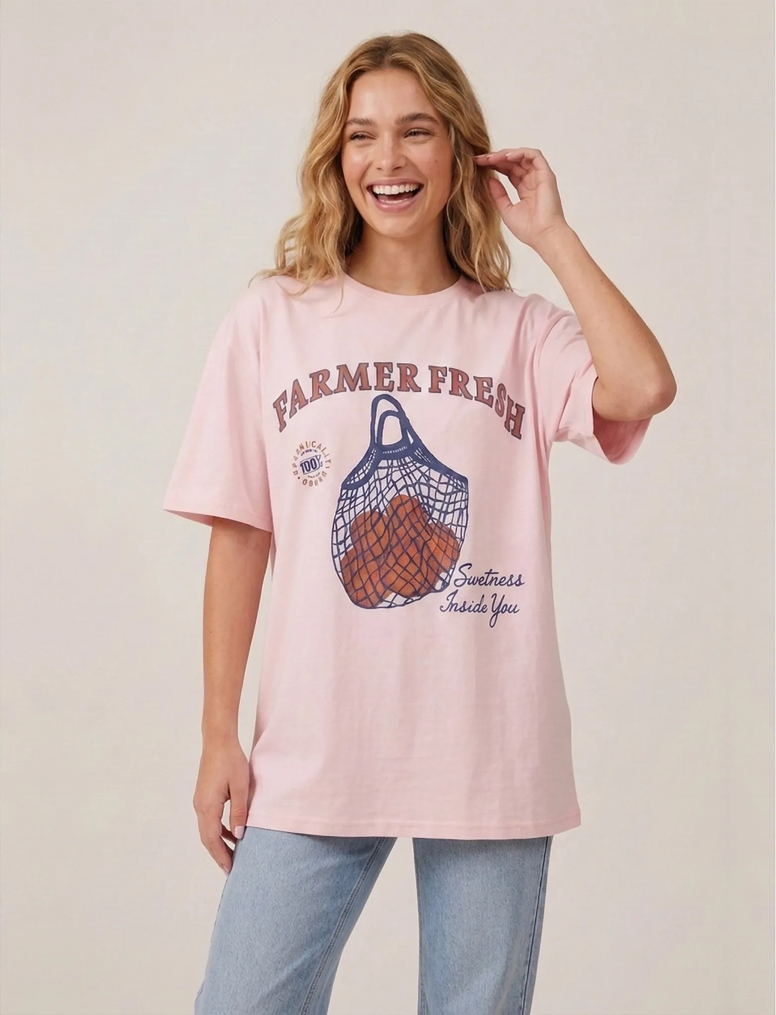 Luxzuz - Farmer Fresh T-shirt - herbstliche kleidung - crystal rose - 0
