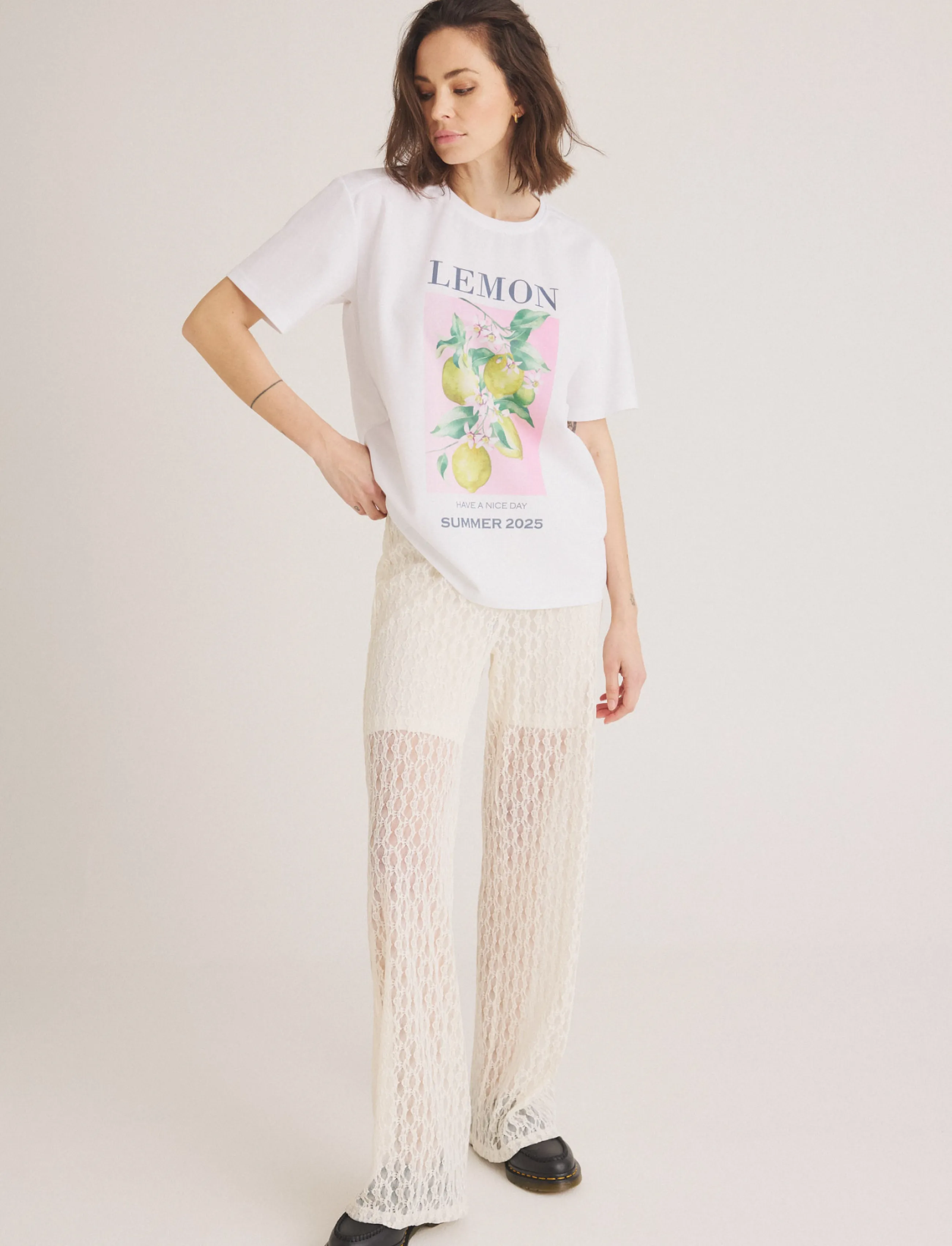Luxzuz Lemo T-shirt - T-Shirts & Tops - 901 WHITE / white