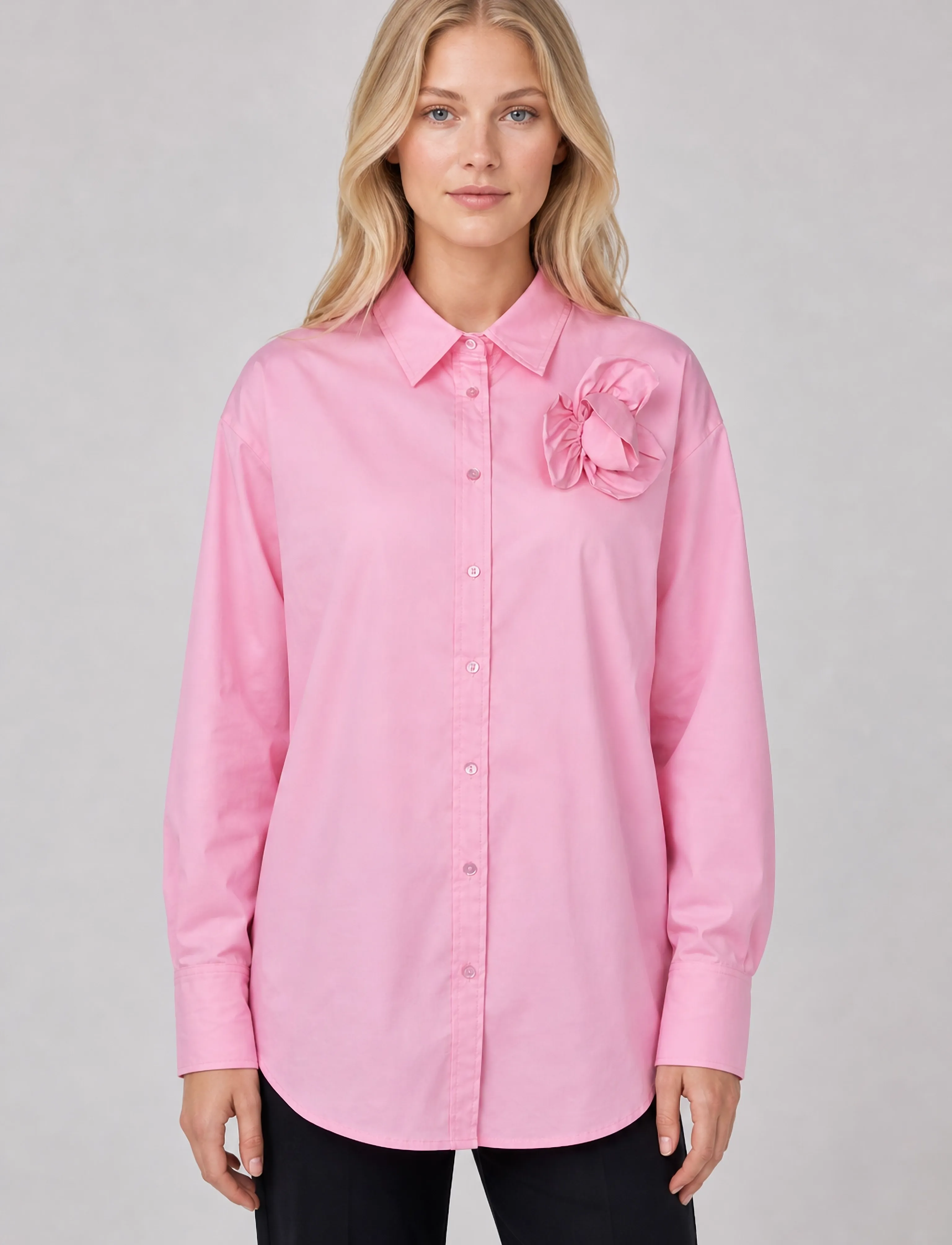 Luxzuz Gerflow Shirt - Hemden - 314 ROSE SHADOW / pink/rose