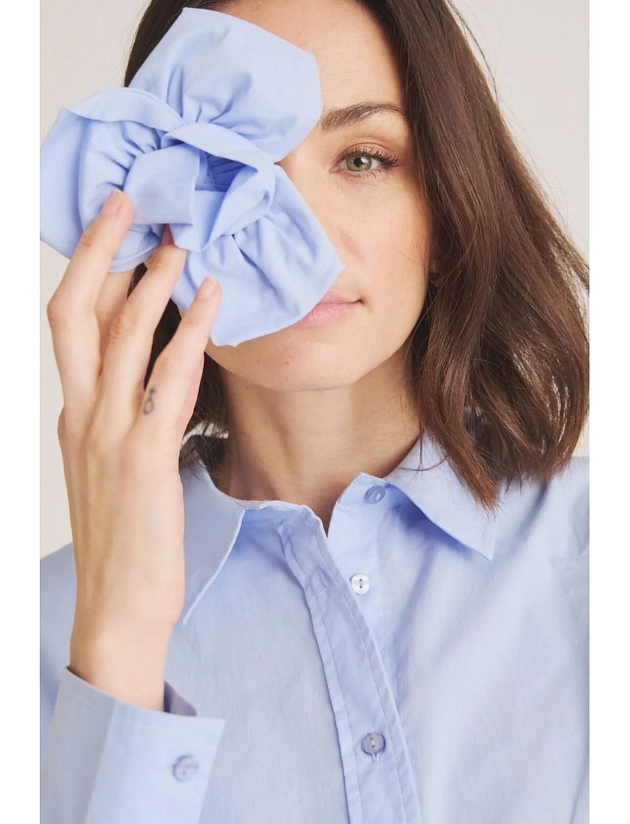 Luxzuz - Gerflow Shirt - langärmlige hemden - 511 brunnera blue - 3