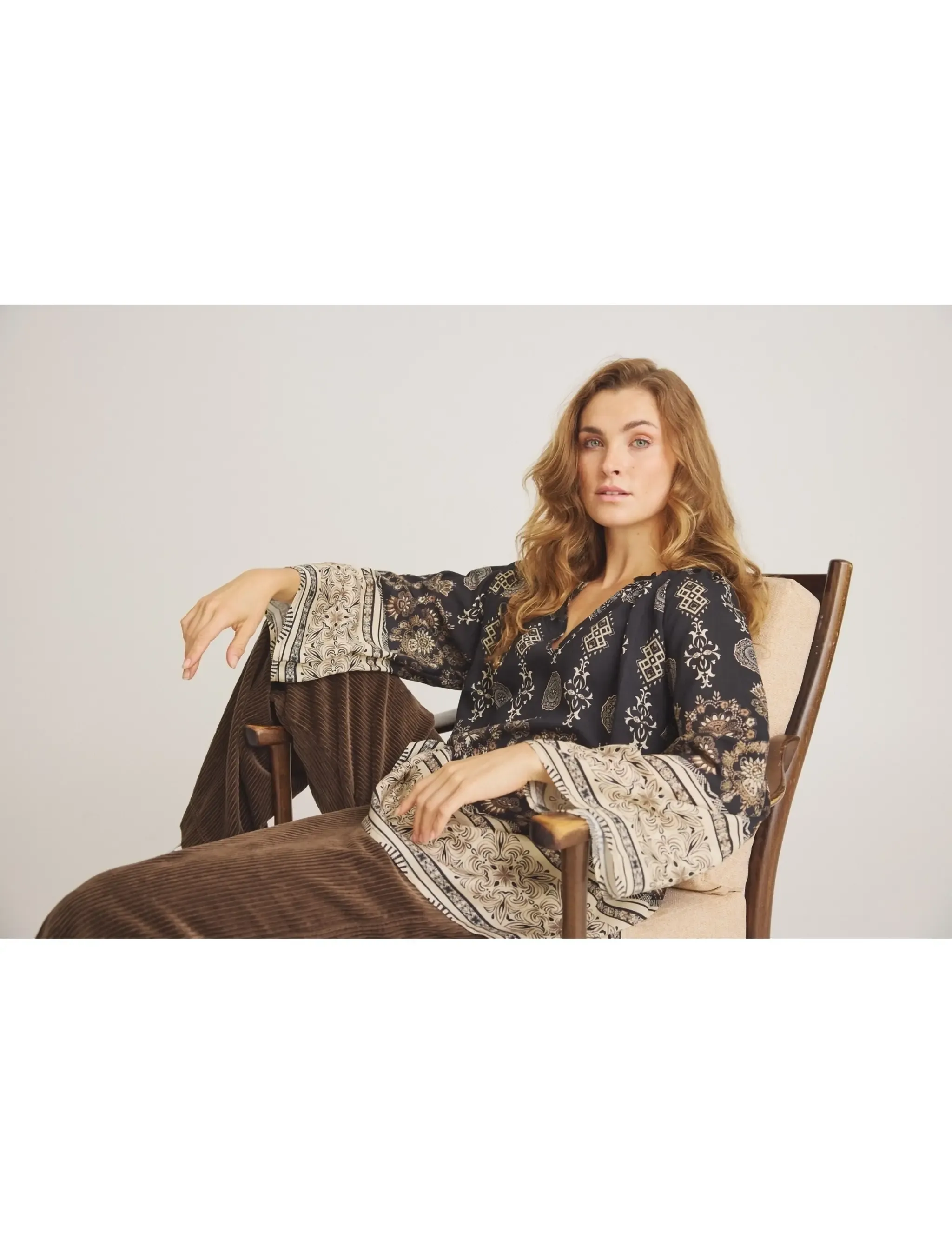 Luxzuz Salinas Blouse - Blusen & Hemden - 999 BLACK / black