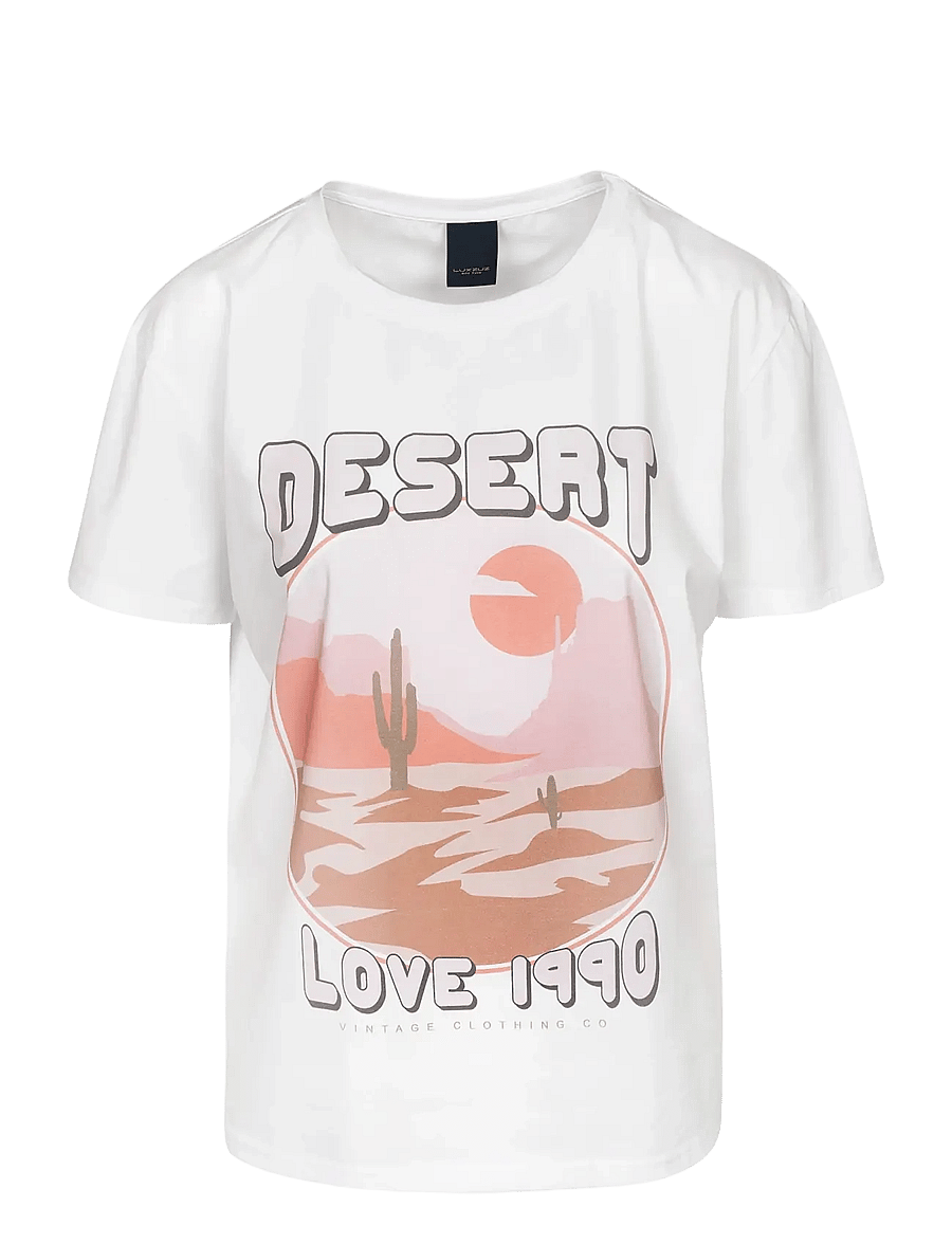 Luxzuz - Desert Love T-shirt - t-shirts - 901 white - 1