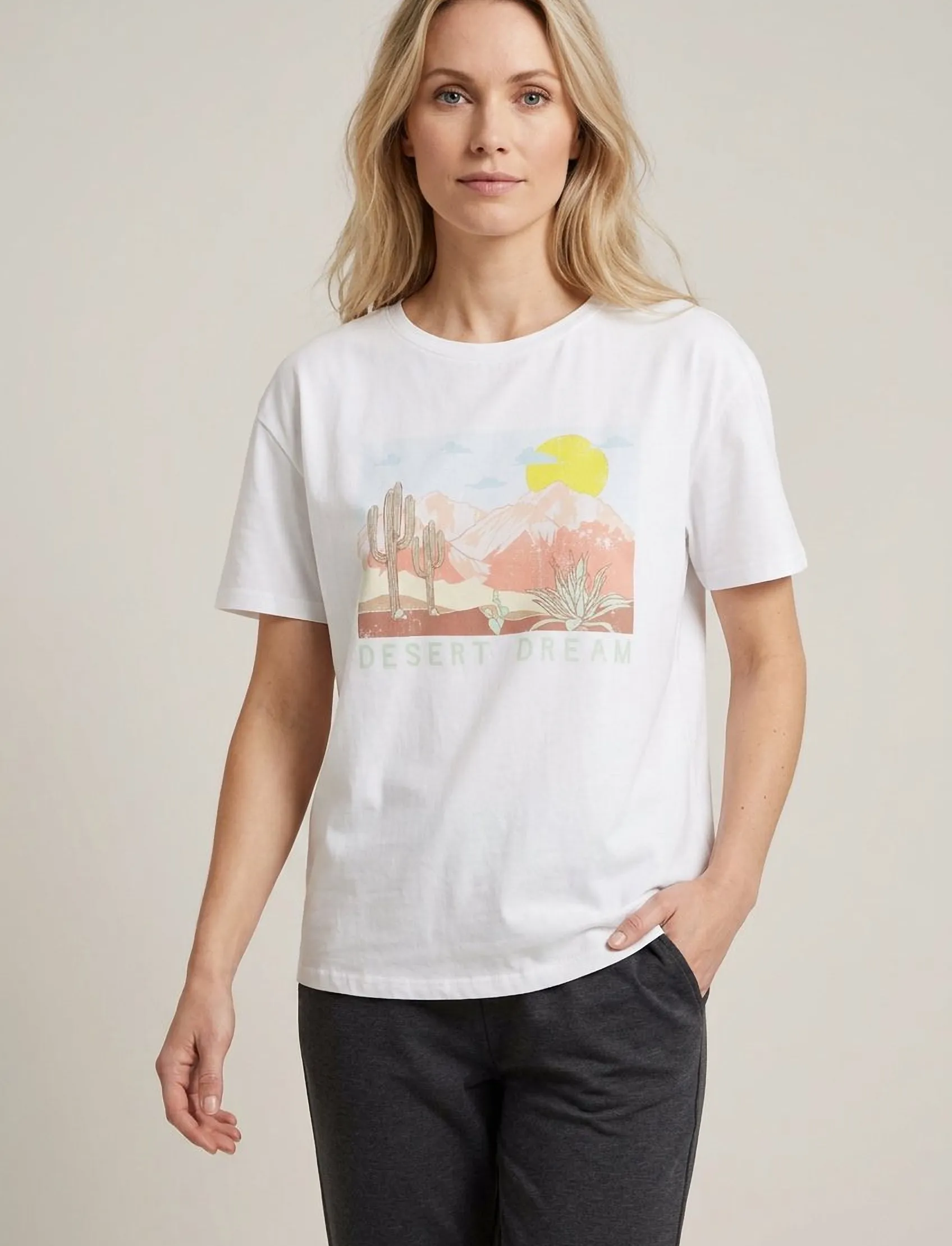 Luxzuz Desert Dream T-shirt - T-shirts & Tops - 901 WHITE / white