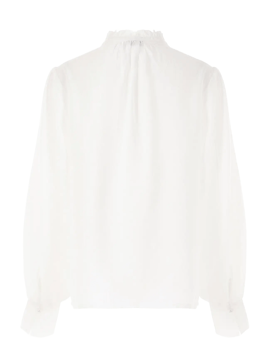 Luxzuz - Flow Blouse - langärmelige blusen - 737 cream - 2