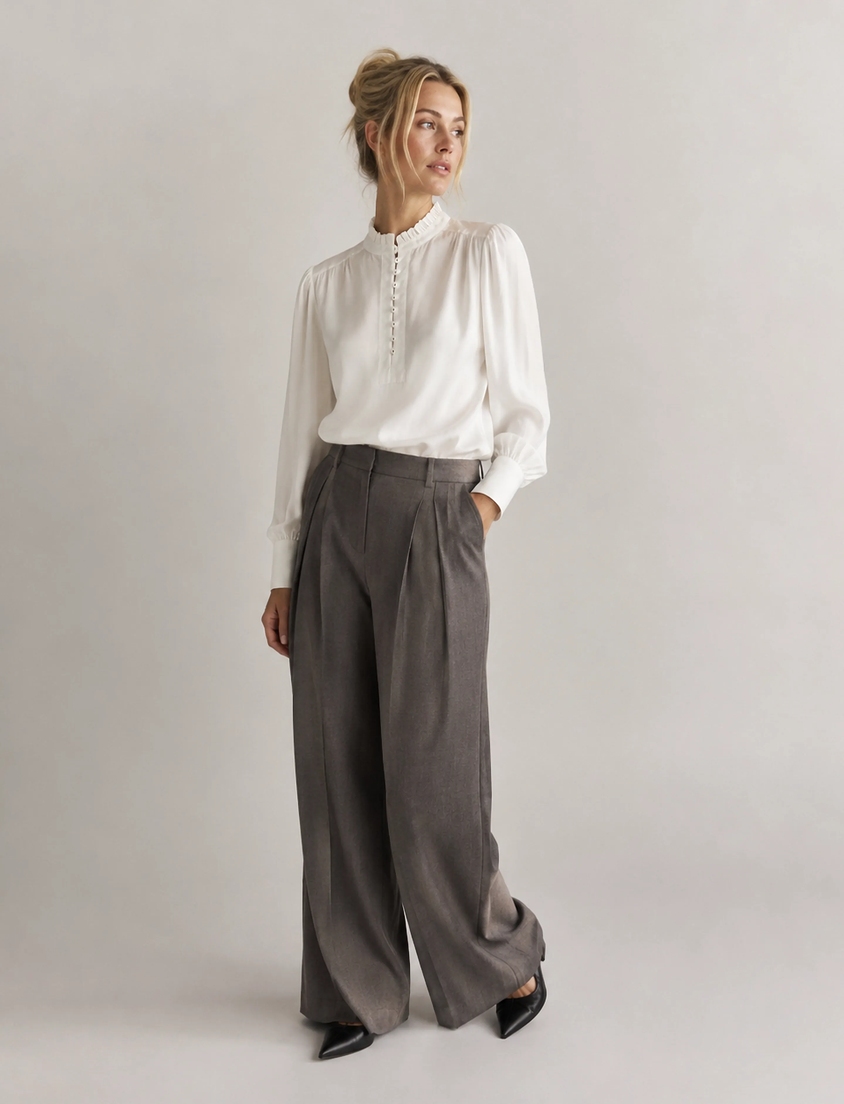 Luxzuz Flow Blouse - Blusen - 737 CREAM / cream