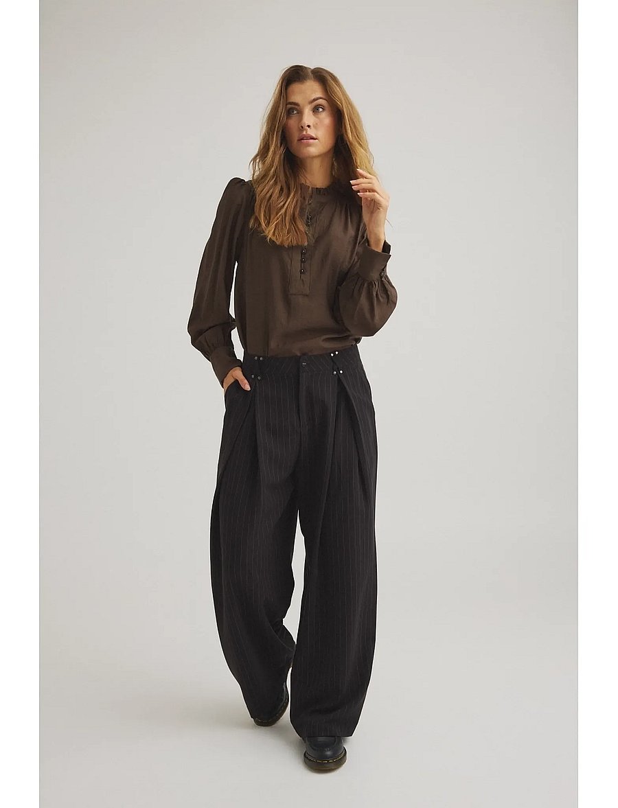 Luxzuz - Flow Blouse - 766 chicory coffee - 0