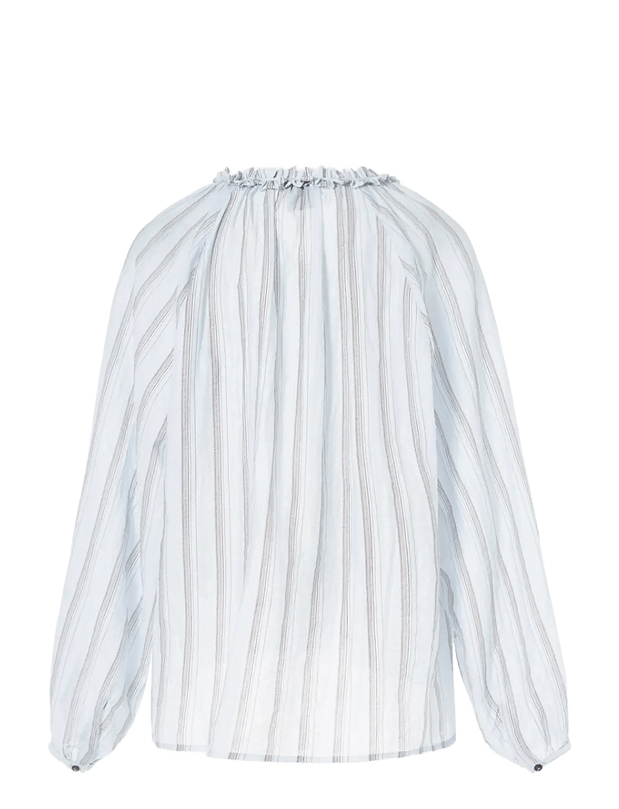 Luxzuz - Chalina Shirt - langärmlige hemden - 503 blue fog - 2