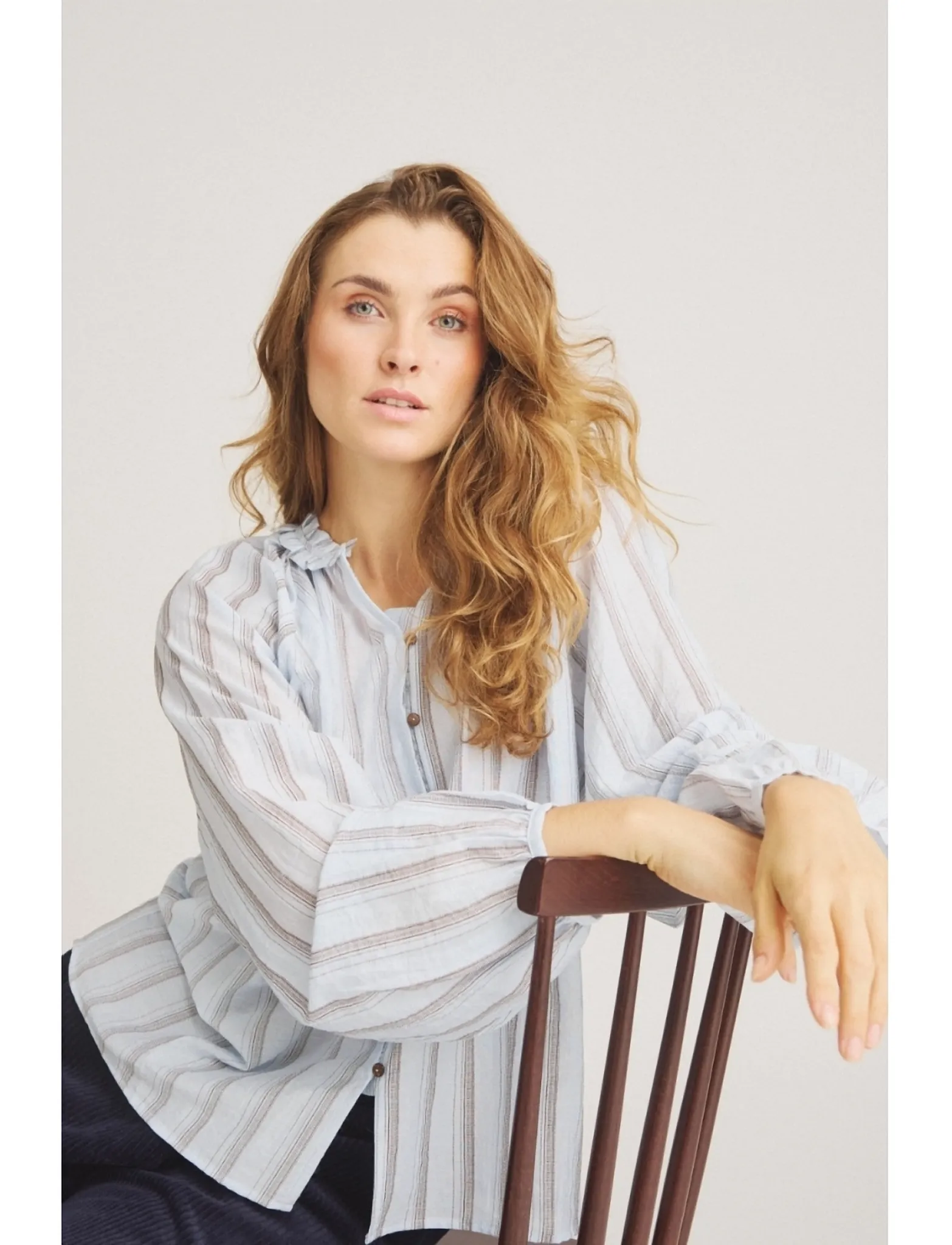 Luxzuz Chalina Shirt - Hemden - 503 BLUE FOG / blue