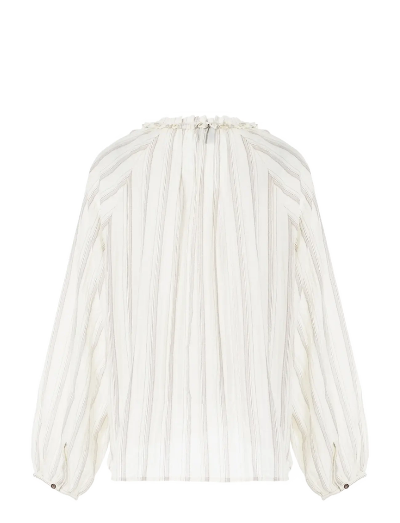 Luxzuz - Chalina Shirt - langärmlige hemden - 737 cream - 2