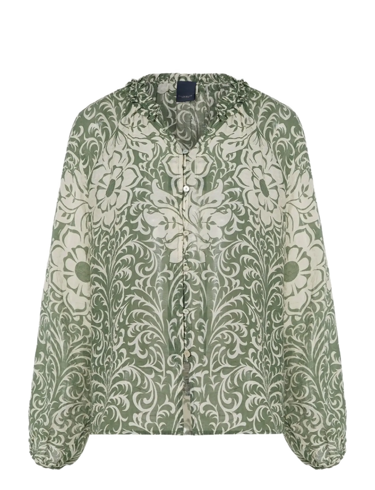 Luxzuz Chalina Shirt - Transitional Layering - 631 BRONZE GREEN / green