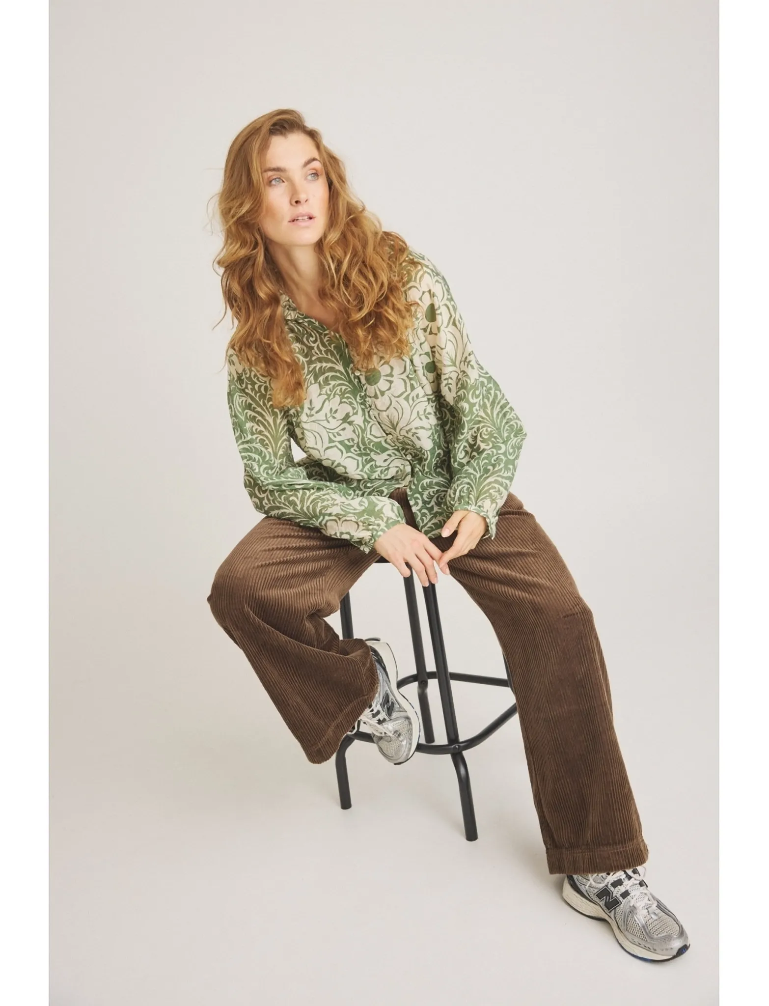 Luxzuz Chalina Shirt - Blusen & Hemden - 631 BRONZE GREEN / green