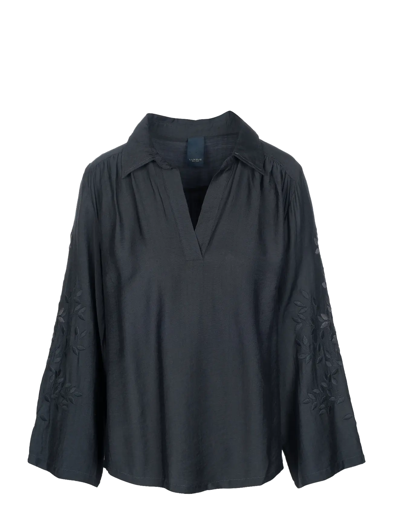Luxzuz Siwano Blouse - Transitional Layering - 829 VULCAN / grey