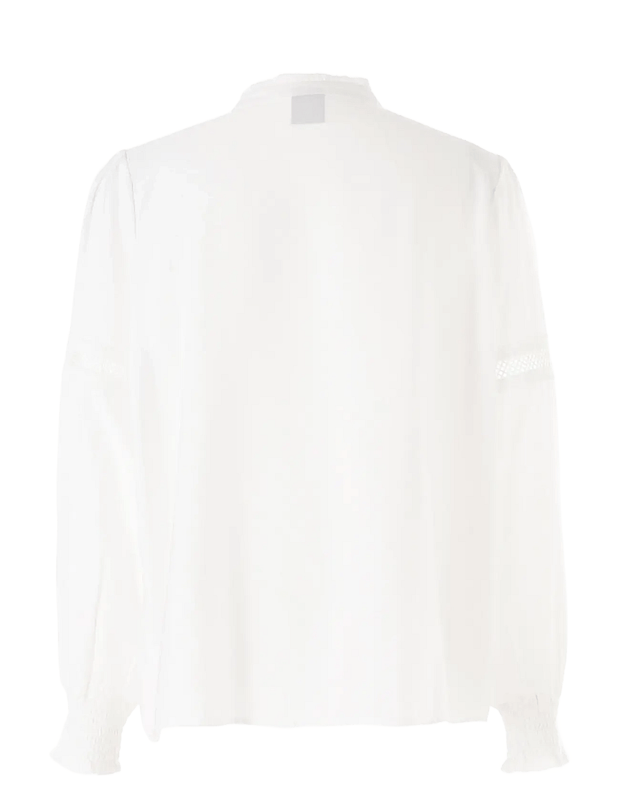 Luxzuz - Jillie Blouse - langärmelige blusen - 737 cream - 2