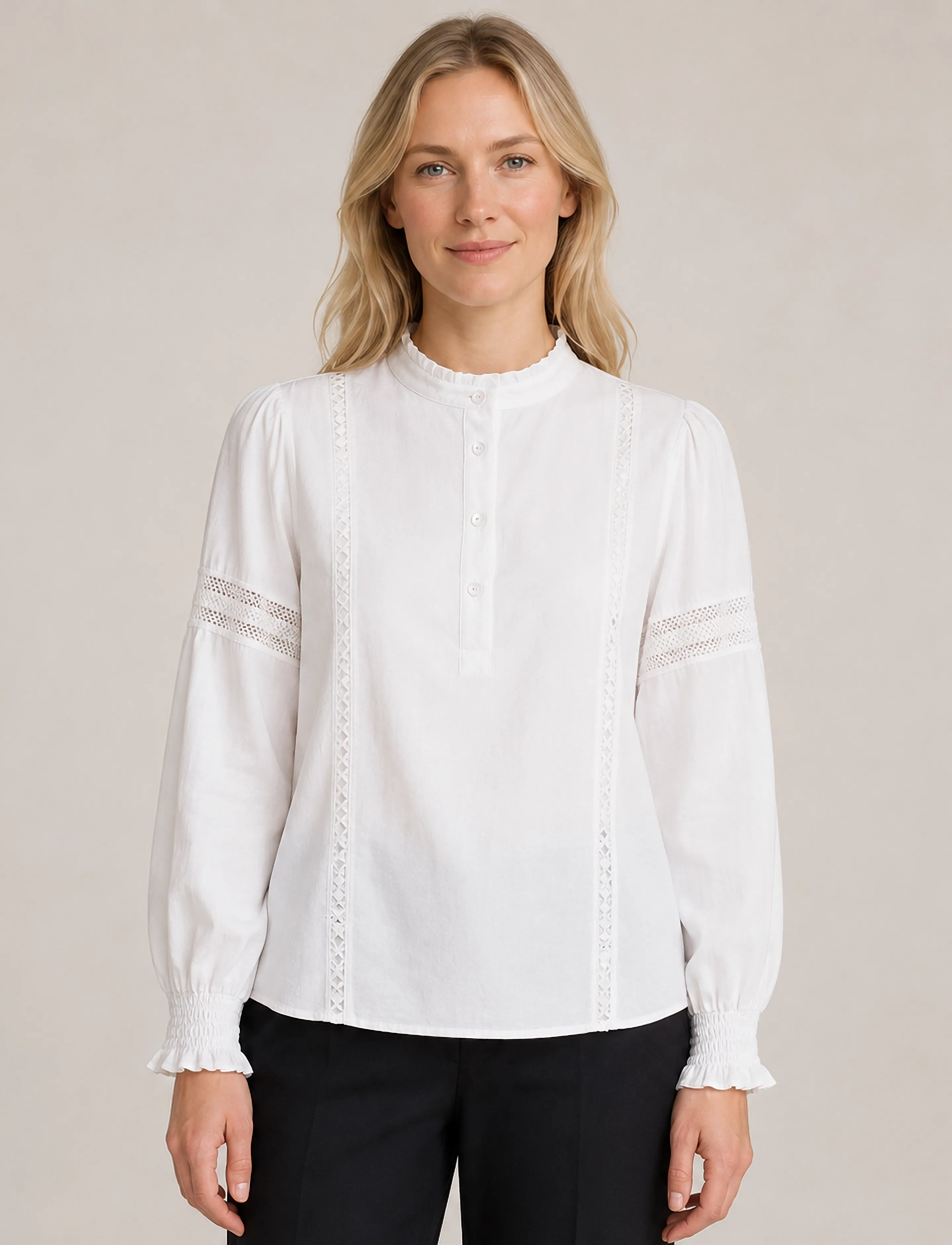 Luxzuz Jillie Blouse - Blusen - 737 CREAM / cream