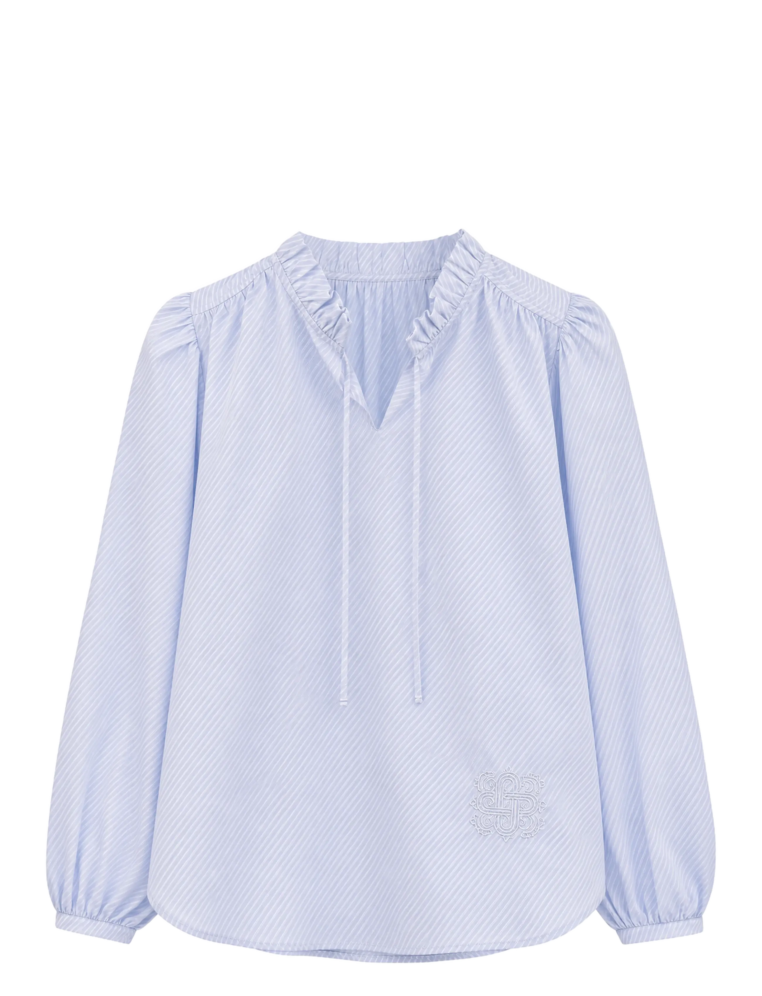 LUXZUZ Josine Bluse Blau - L - Damen