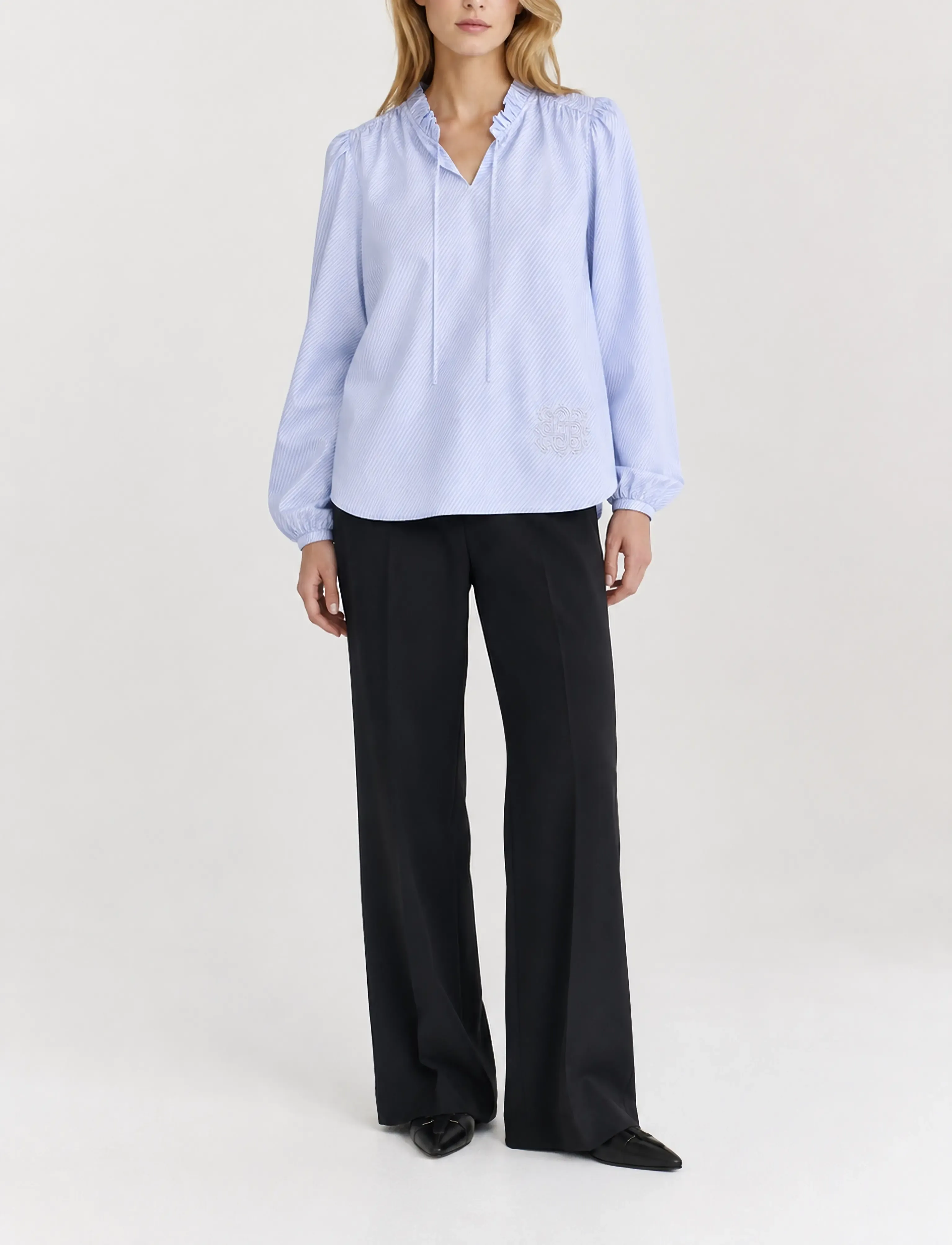 Luxzuz Josine Blouse - Blusen & Hemden - 504 XENON BLUE / blue