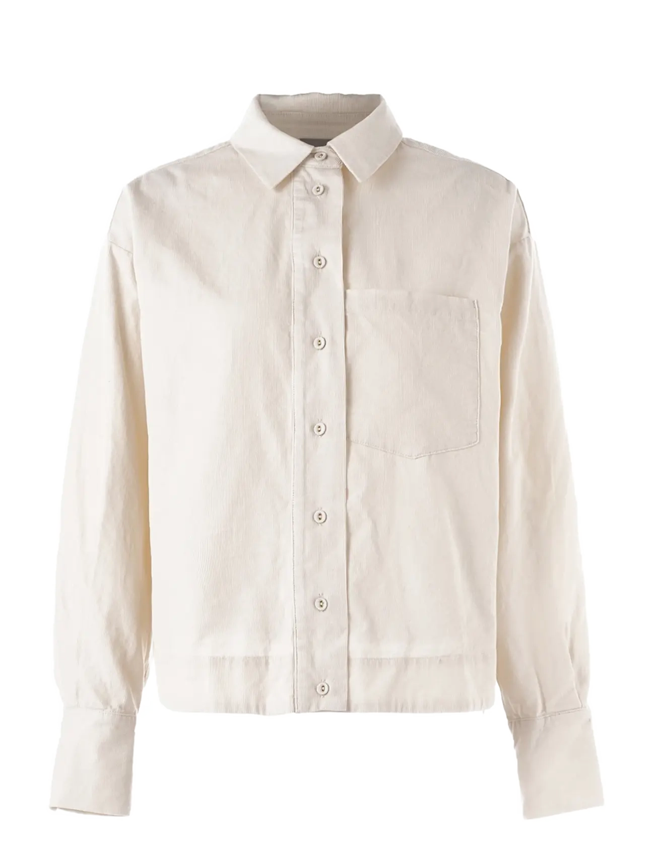 Luxzuz - Makierota Shirt - langärmlige hemden - 741 ecru - 1