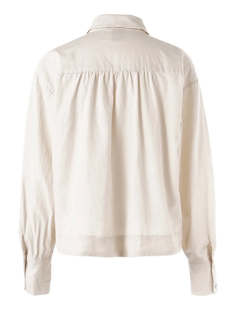 Luxzuz - Makierota Shirt - langärmlige hemden - 741 ecru - 2