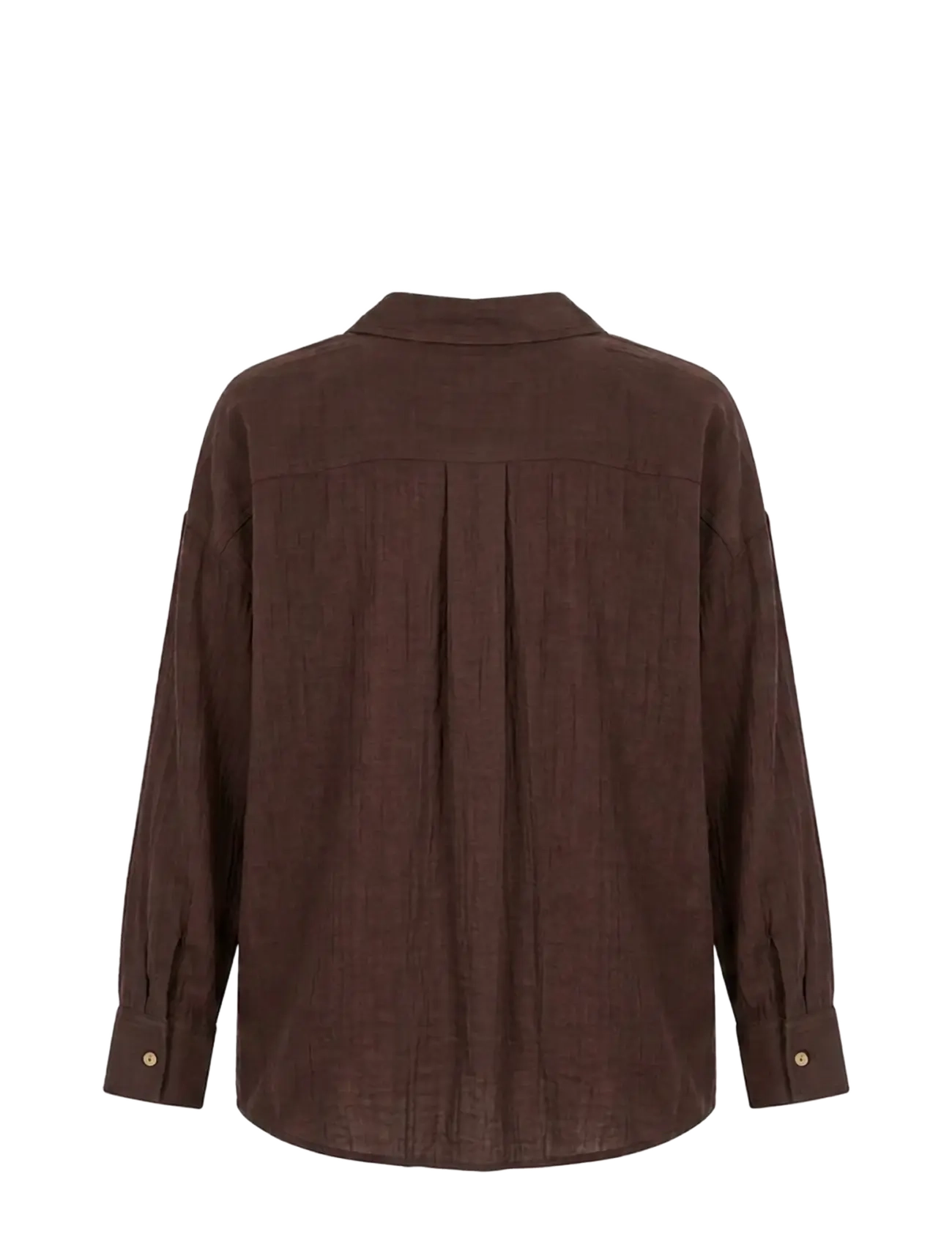 Luxzuz - Aimi Blouse - langærmede skjorter - dark brown - 2
