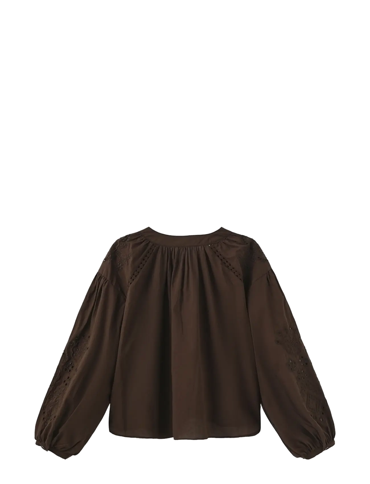 Luxzuz - Alis Blouse - langærmede bluser - dark brown - 2