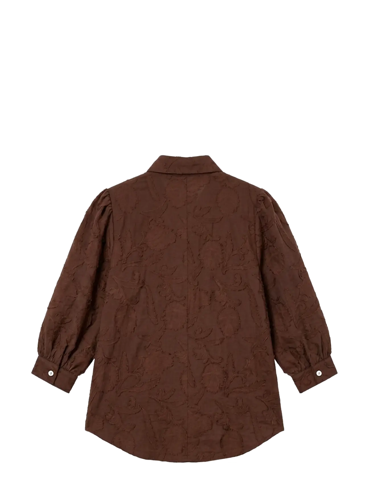Luxzuz - Alita Shirt - langærmede skjorter - dark brown - 2