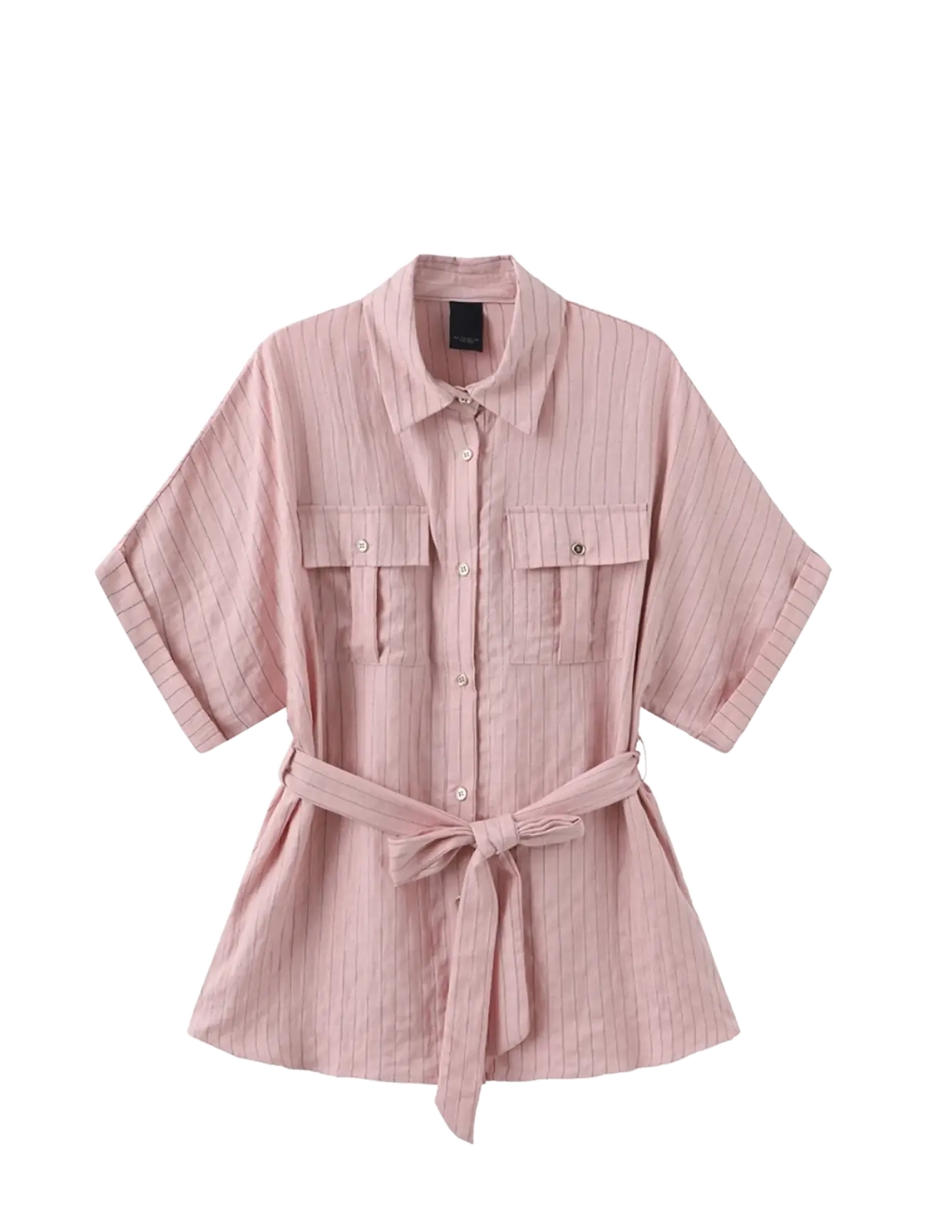 Luxzuz Viol Shirt - Kurzärmlige Hemden - FADED PINK / pink/rose