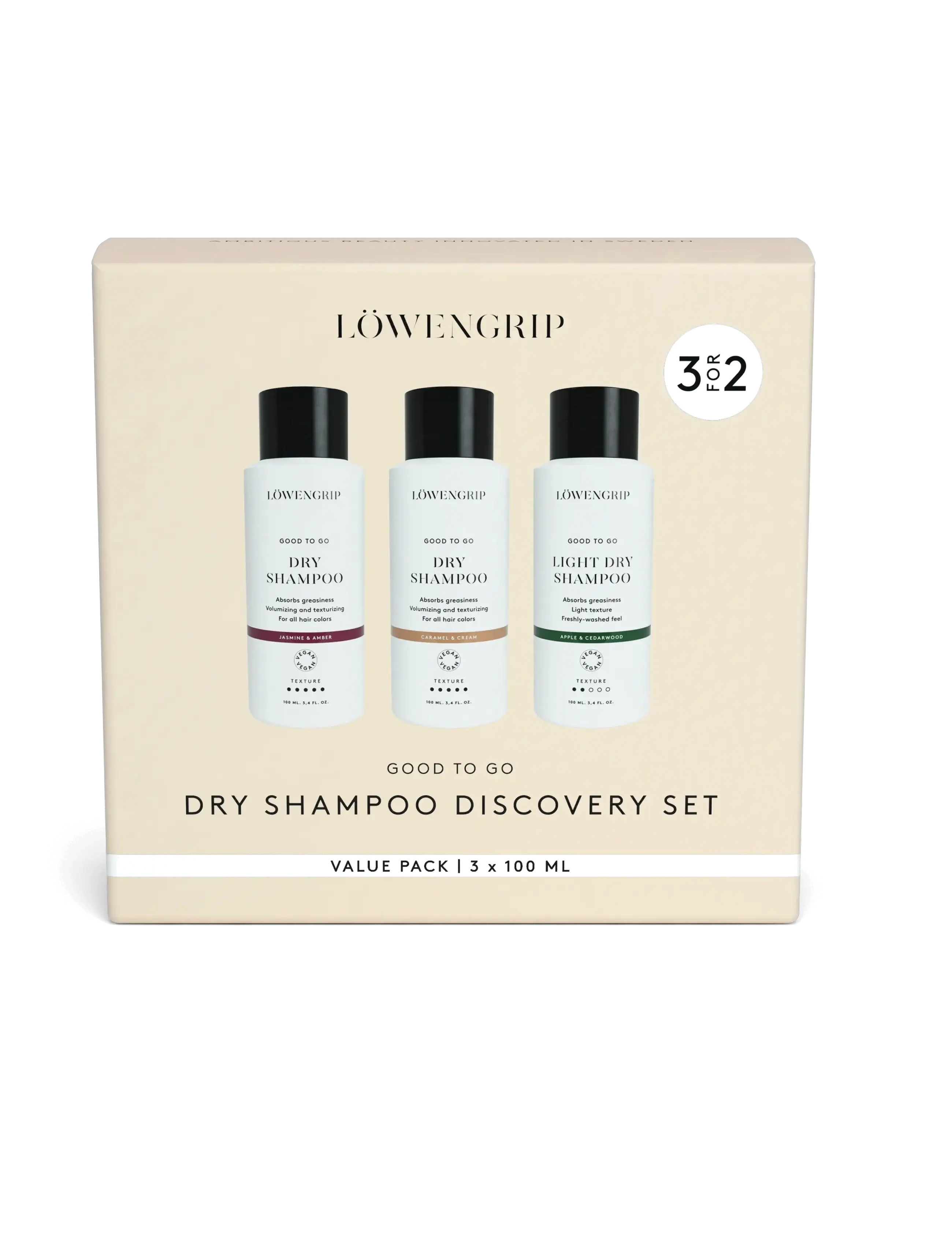 Löwengrip Good To Go – Dry Shampoo Discovery Set - Under 200 kr - CLEAR / undefined