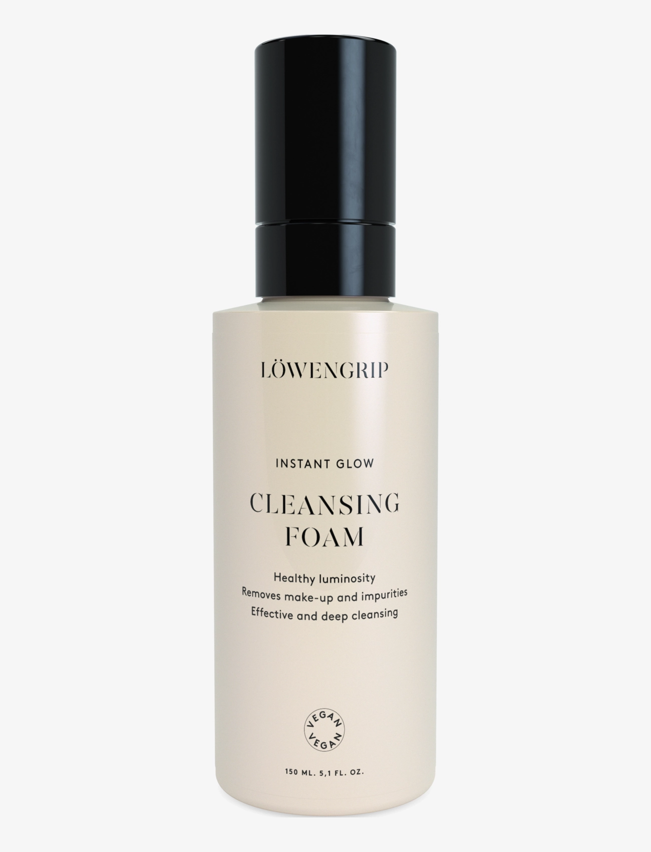 Löwengrip Instant Glow Cleansing Foam, Mousse Cleanser, Nude, Str: 150 ml