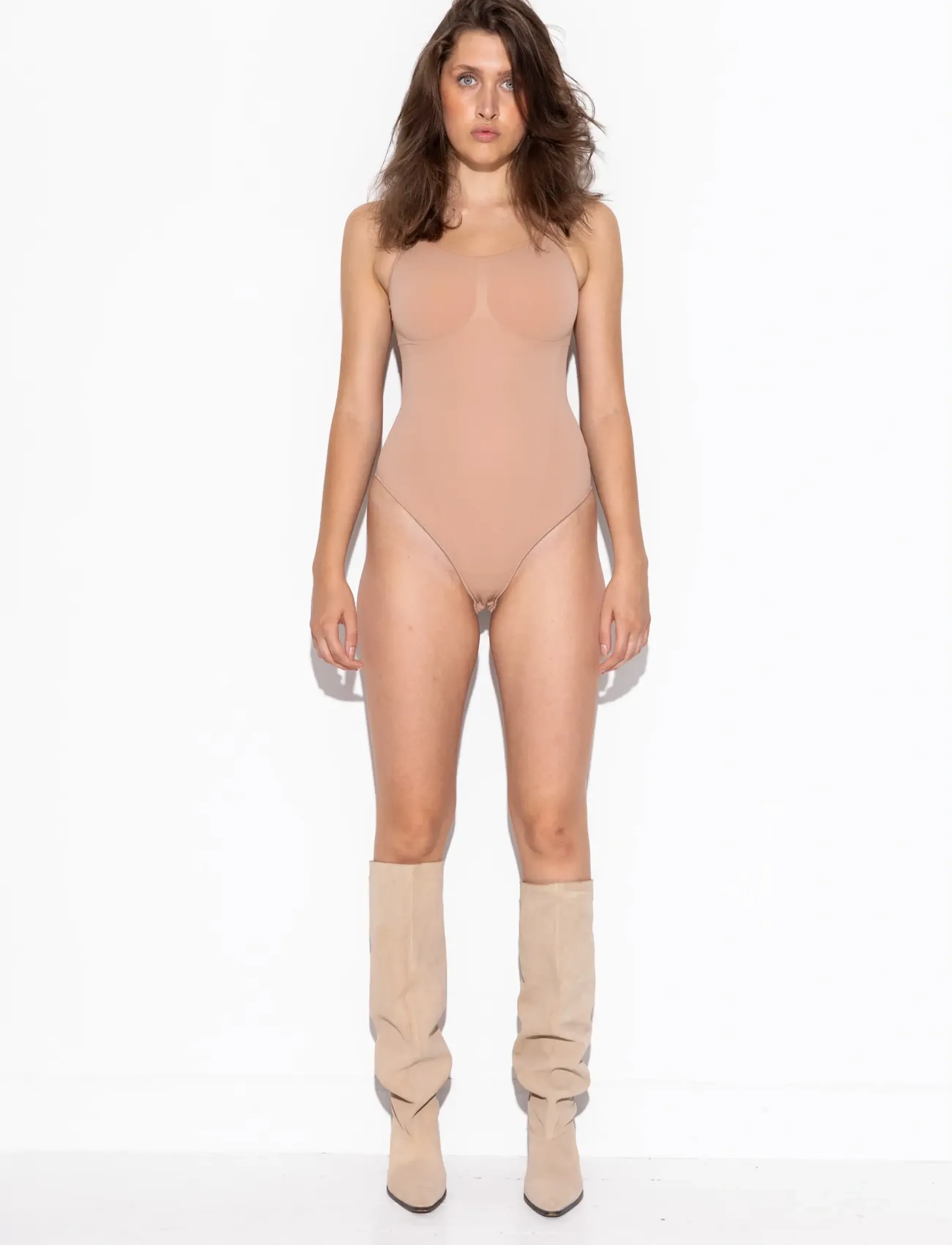 LYKKELAND ateliér Coco Shapewear Bodysuit Tan, 34-40, Shapewear, Beige - Oberteile, Frauen