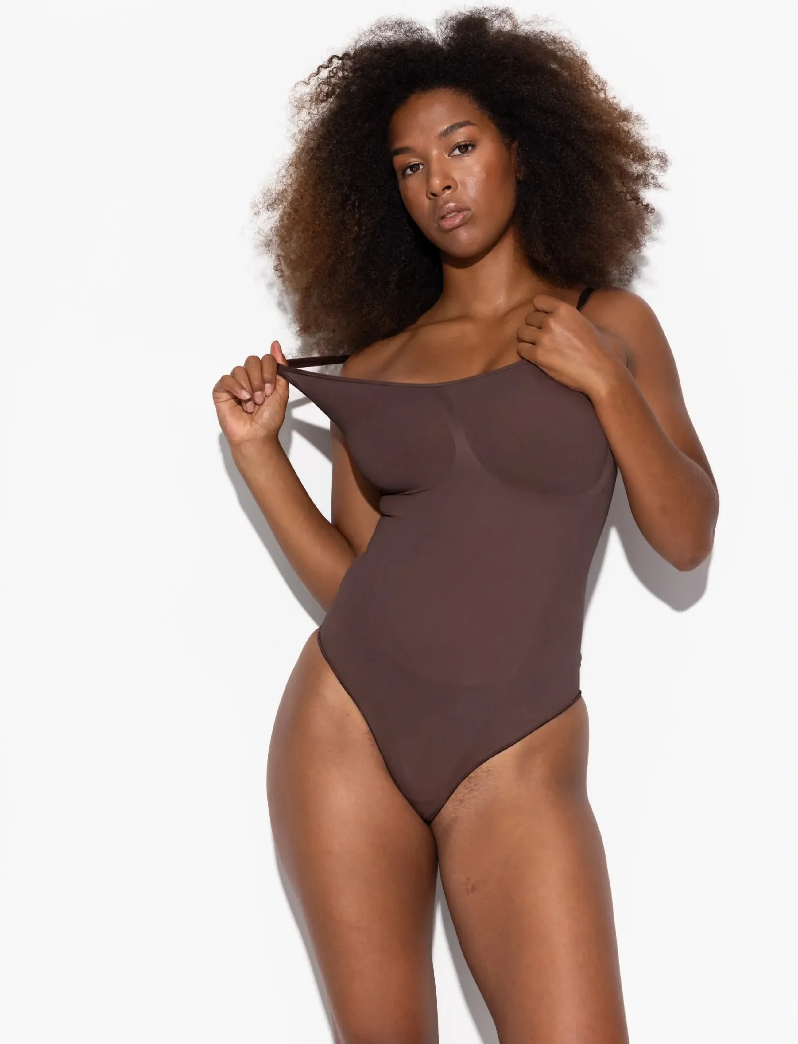 LYKKELAND ateliér - Coco Shapewear Bodysuit - Chocolate - shapewear hosen - chocolate - 4