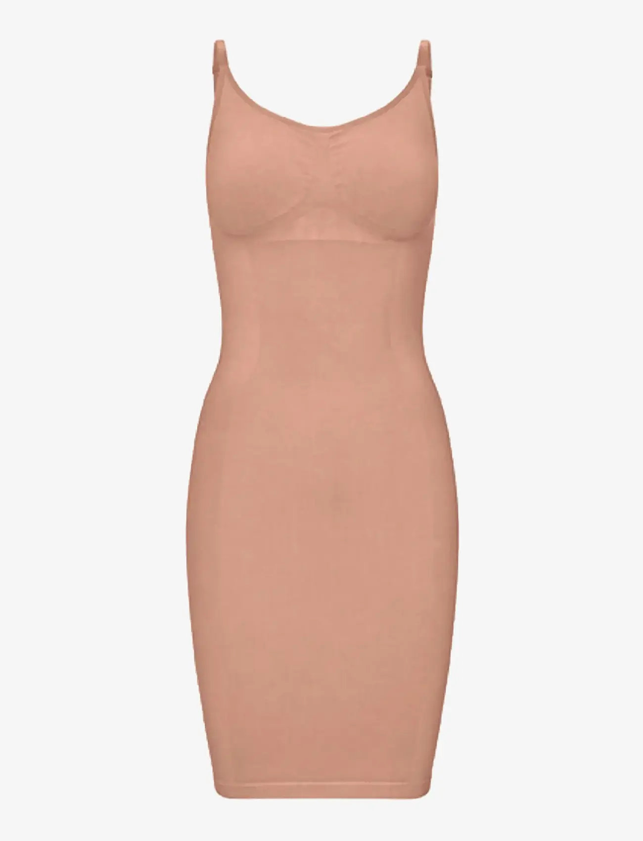 LYKKELAND ateliér - Second Skin Slip Dress - Tan - tops - tan - 1