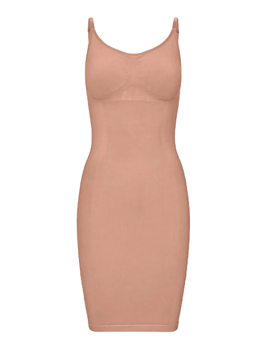 LYKKELAND ateliér - Second Skin Slip Dress - Tan - topper - tan - 1