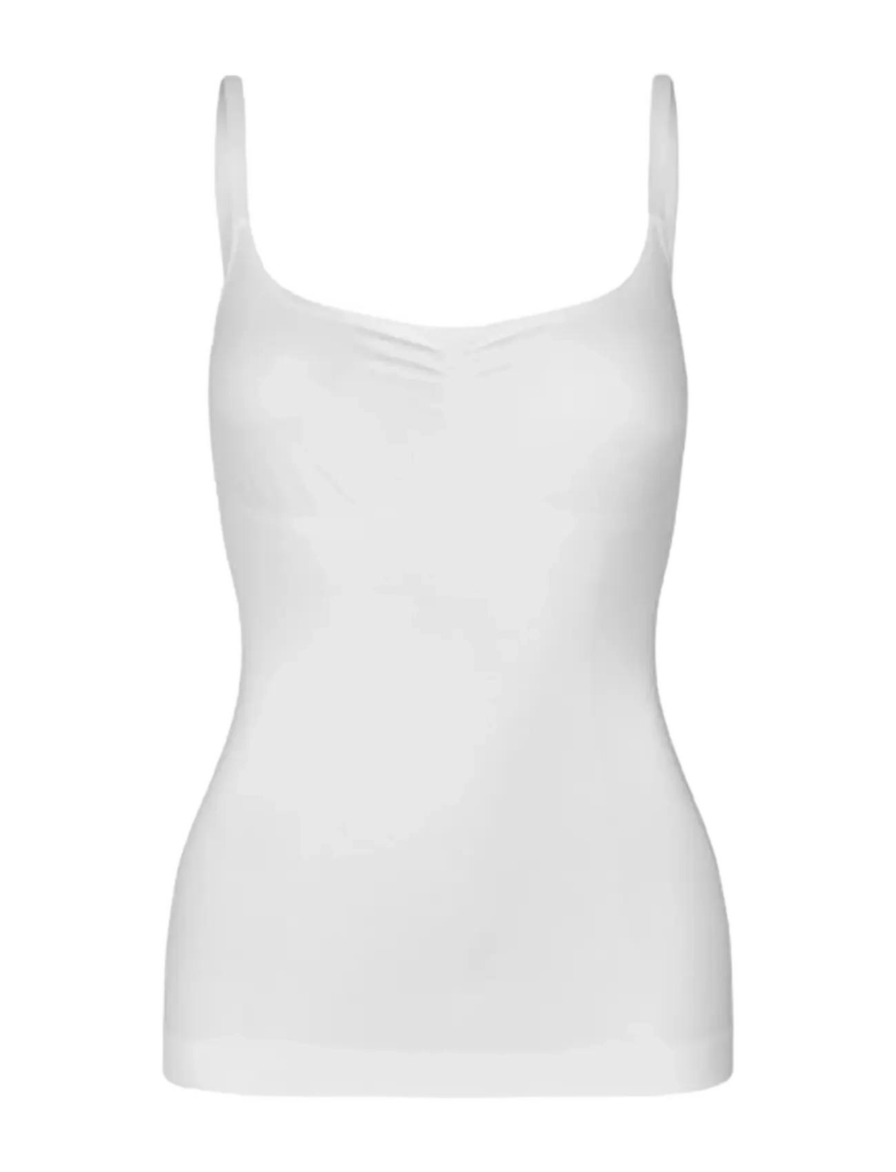 LYKKELAND ateliér Second Skin Cami Top - White - Festtøj - WHITE / white
