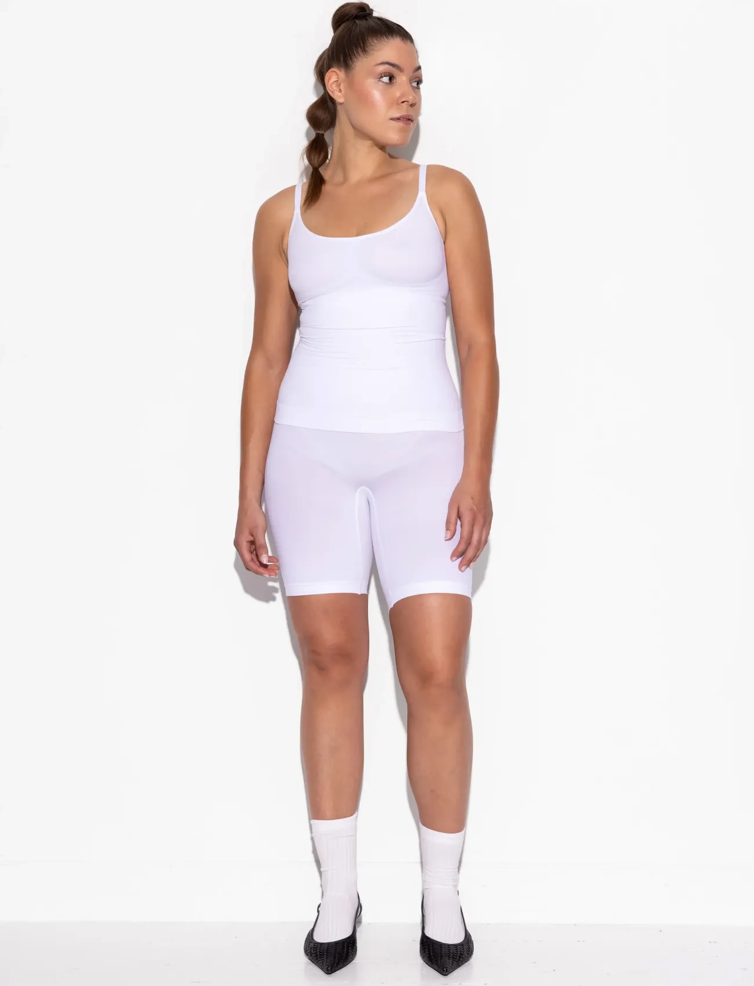 LYKKELAND ateliér Second Skin Cami Top White, Kvinder, Second Skin Cami Top, Hvid, Str: 46-48