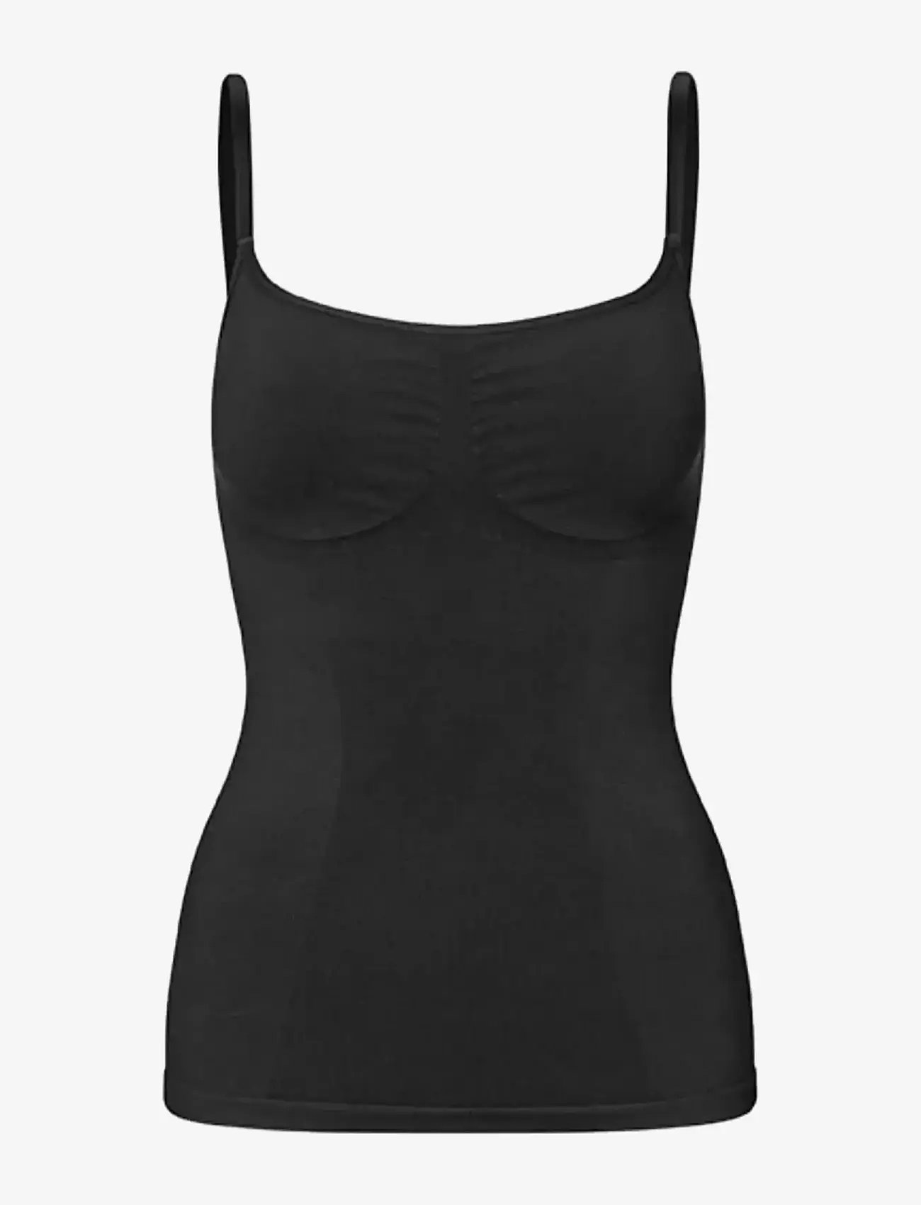 LYKKELAND ateliér - Second Skin Cami Top - Black - toppe - black - 1