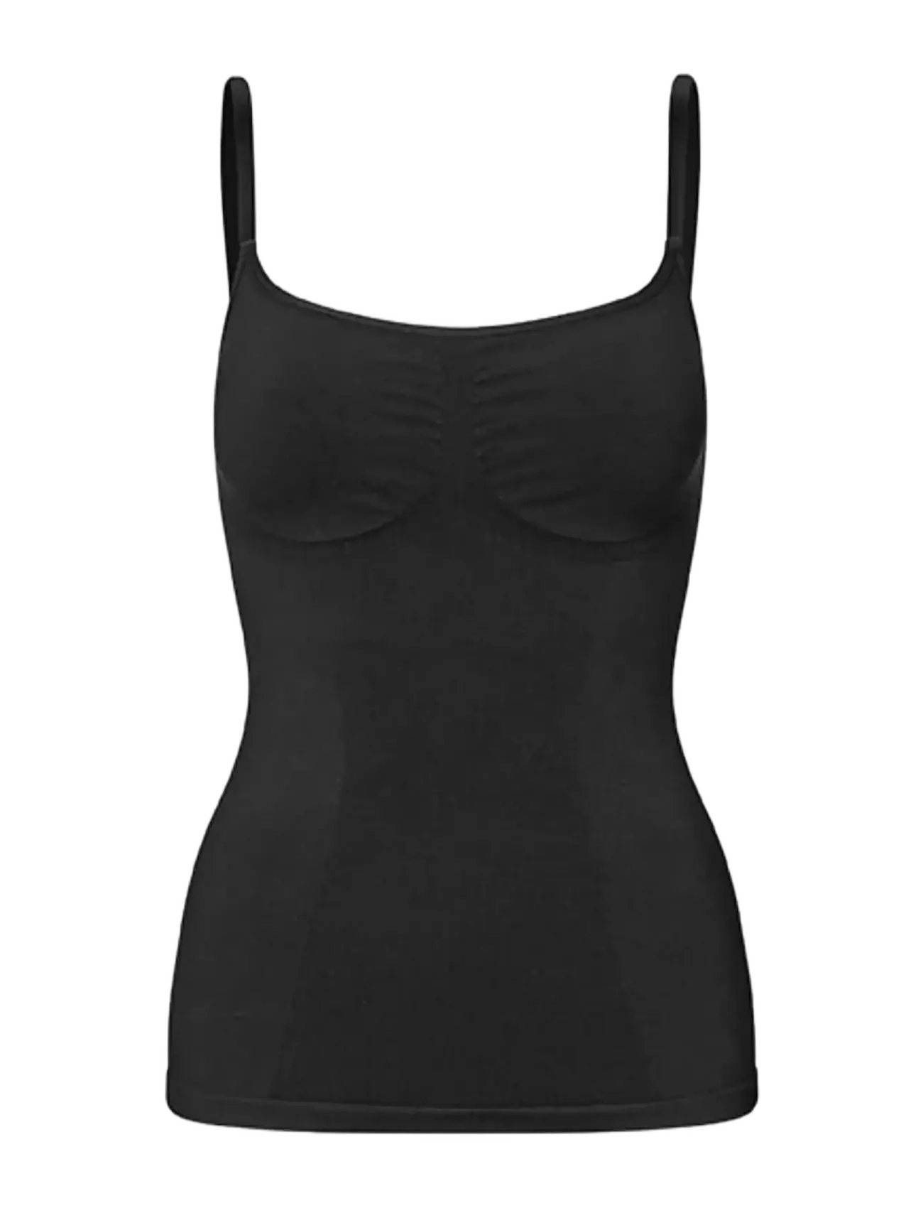 LYKKELAND ateliér Second Skin Cami Top - Black - Festtøj - BLACK / black