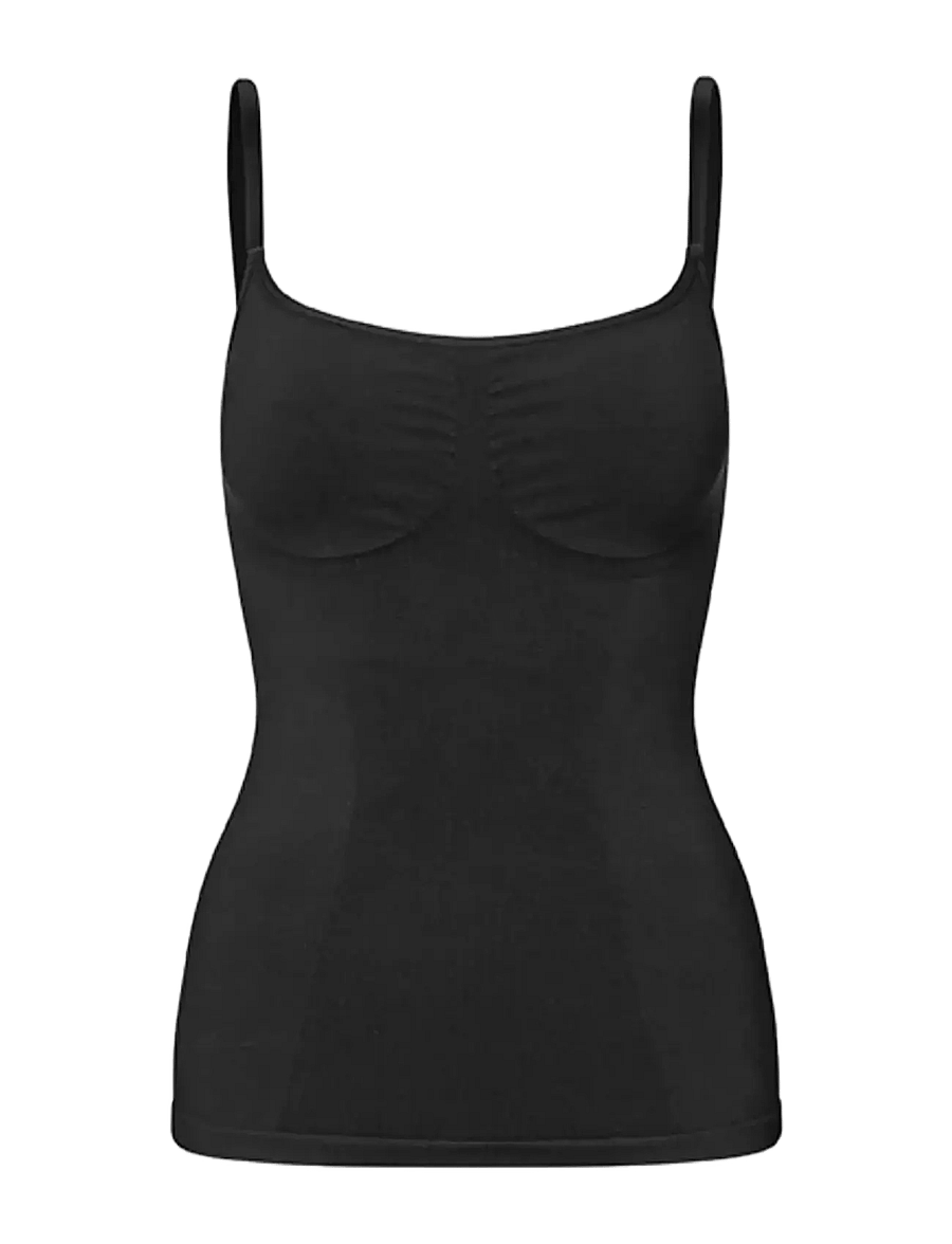 LYKKELAND ateliér - Second Skin Cami Top - Black - tops - black - 1
