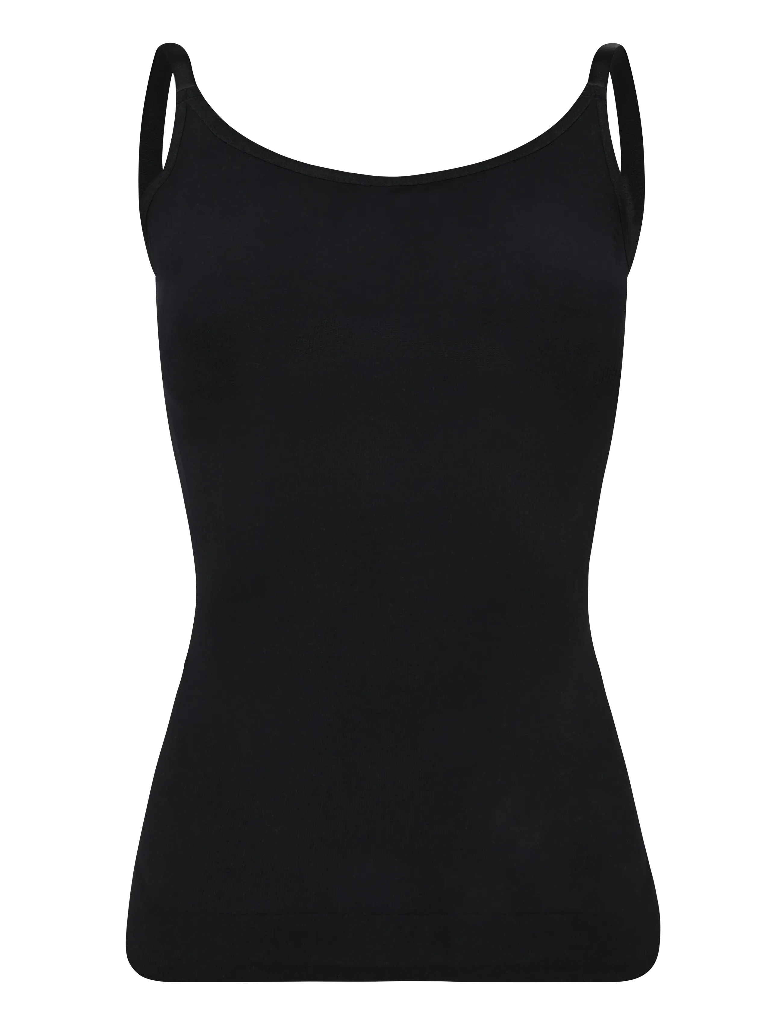 LYKKELAND ateliér Second Skin Cami Top - Black - Shaping överdelar - BLACK / black