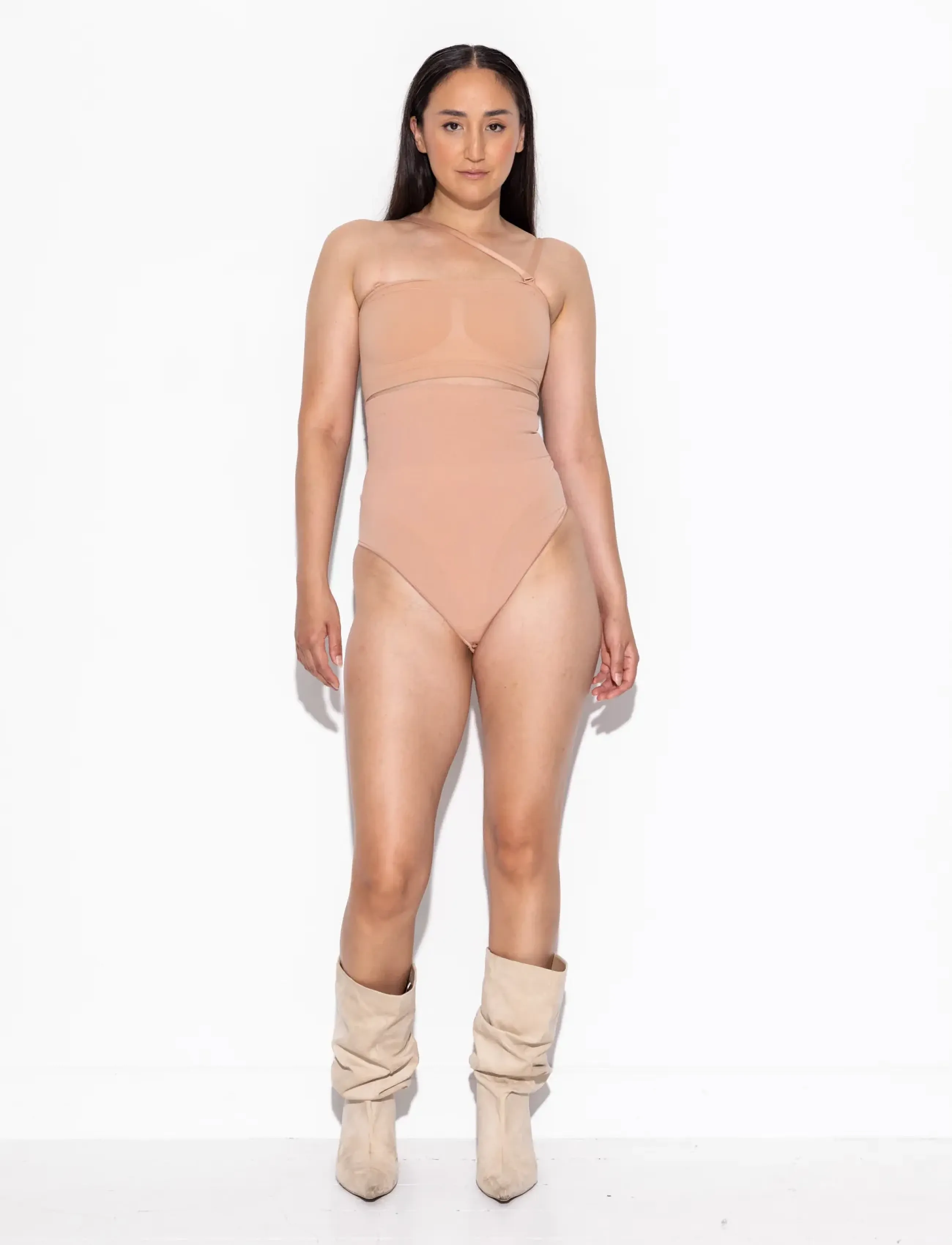 LYKKELAND ateliér - Second Skin High waist thong - Tan - formende underdele - tan - 0