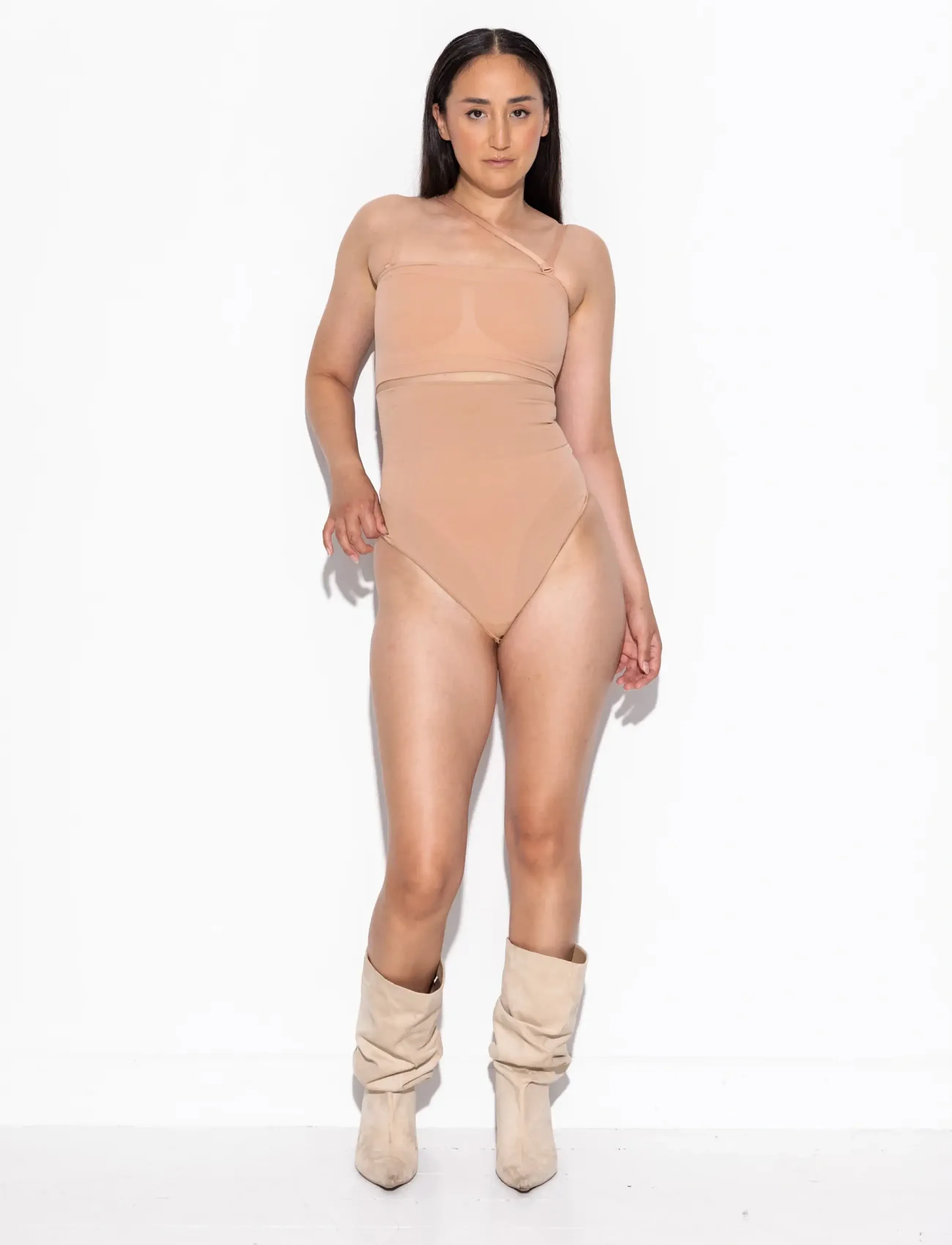 LYKKELAND ateliér - Second Skin High waist thong - Tan - shapewear-hosen - tan - 3