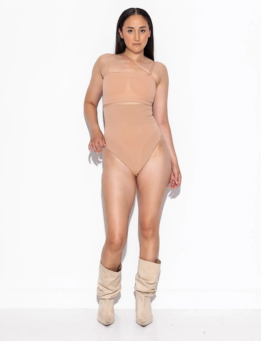 LYKKELAND ateliér - Second Skin High waist thong - Tan - formende underdele - tan - 5