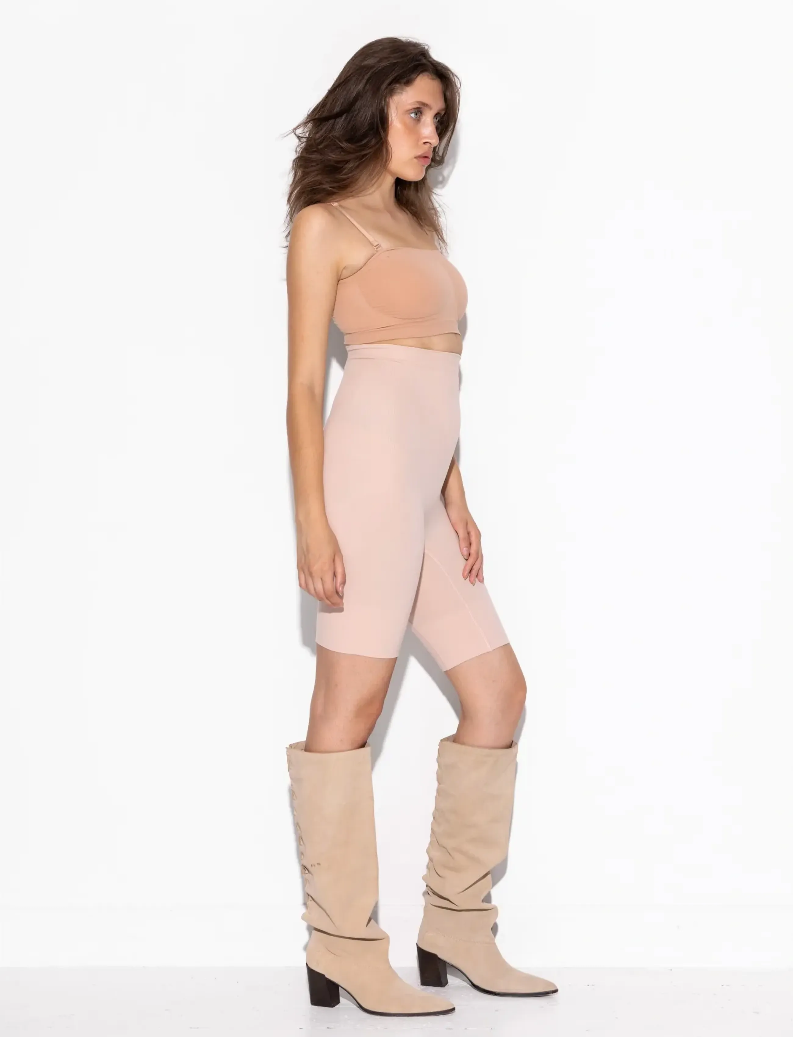 LYKKELAND ateliér - Alfie Shaping Shorts - Dust Rose - shaping nederdelar - dust rose - 3