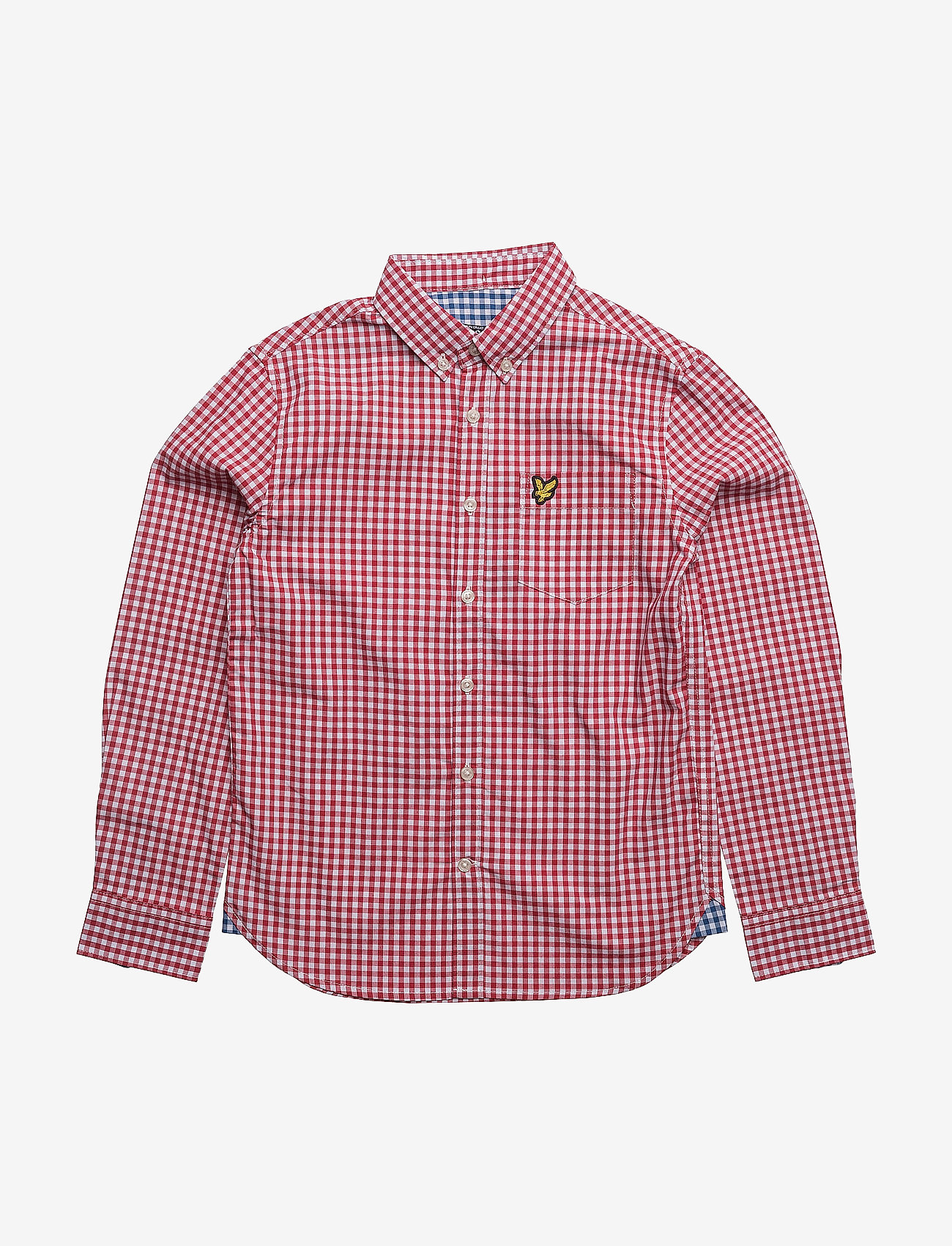 Lyle & Scott Junior - Lyle & Scott Gingham Check Shirt - royal red - 0