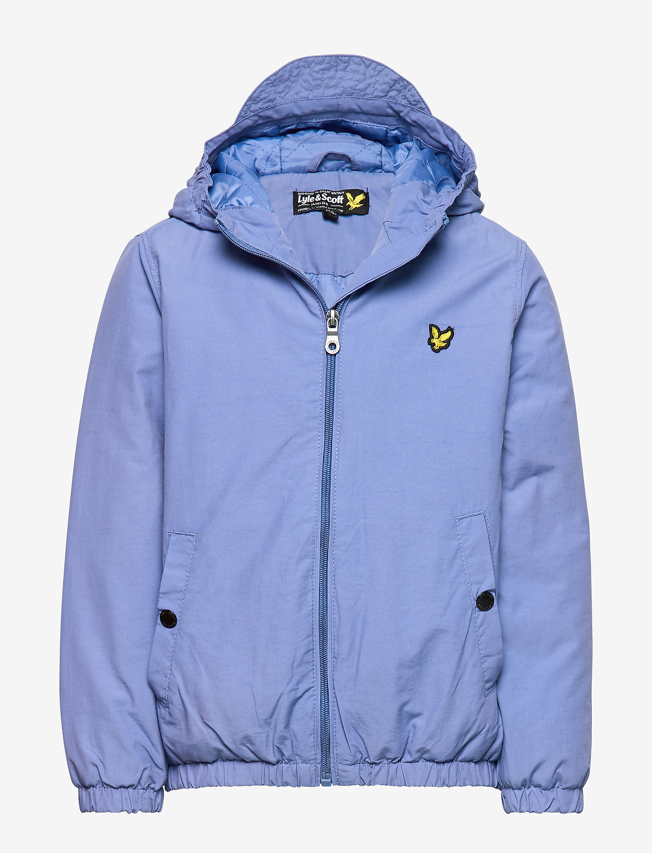Zip Through Hooded Jacket - SKY BLUE