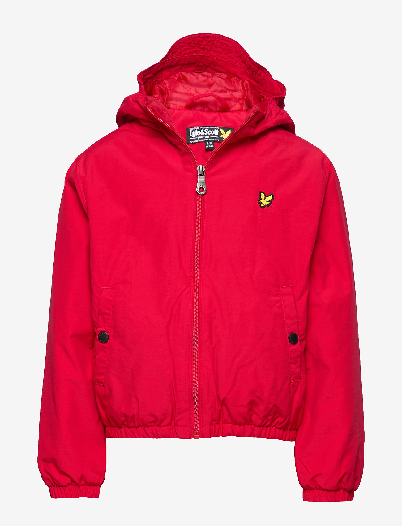 Zip Through Hooded Jacket - TANGO RED