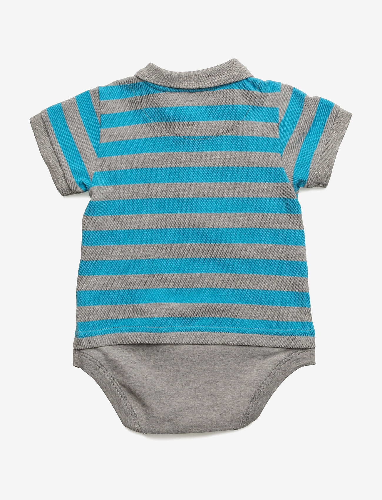 Lyle & Scott Junior - Stripe Piquet - vintage grey heather - 1