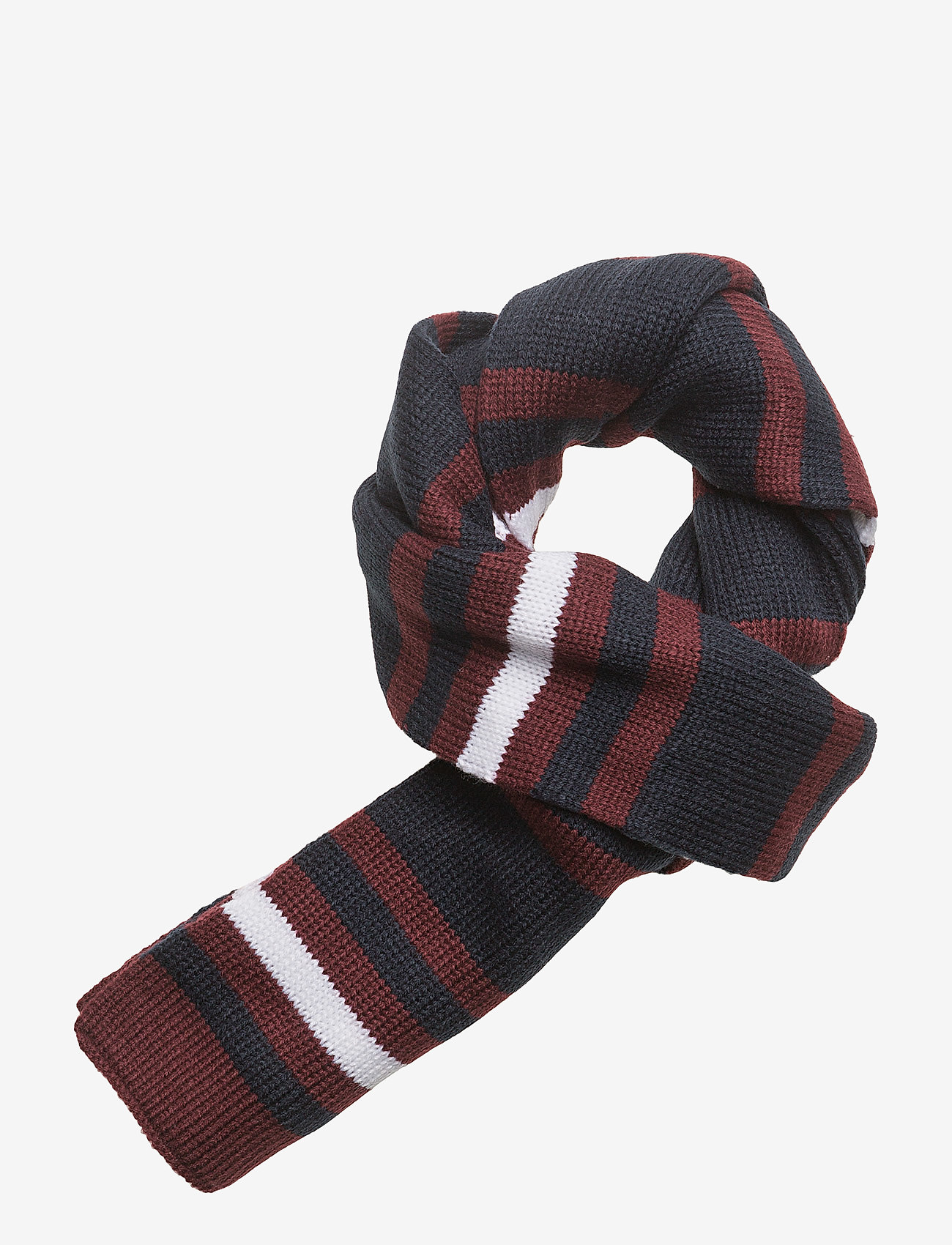 Lyle & Scott Junior - Stripe Beanie and Scarf Set - claret jug - 3