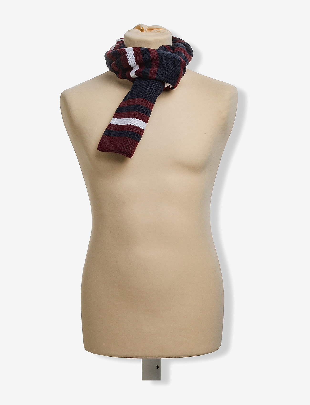 Lyle & Scott Junior - Stripe Beanie and Scarf Set - claret jug - 4